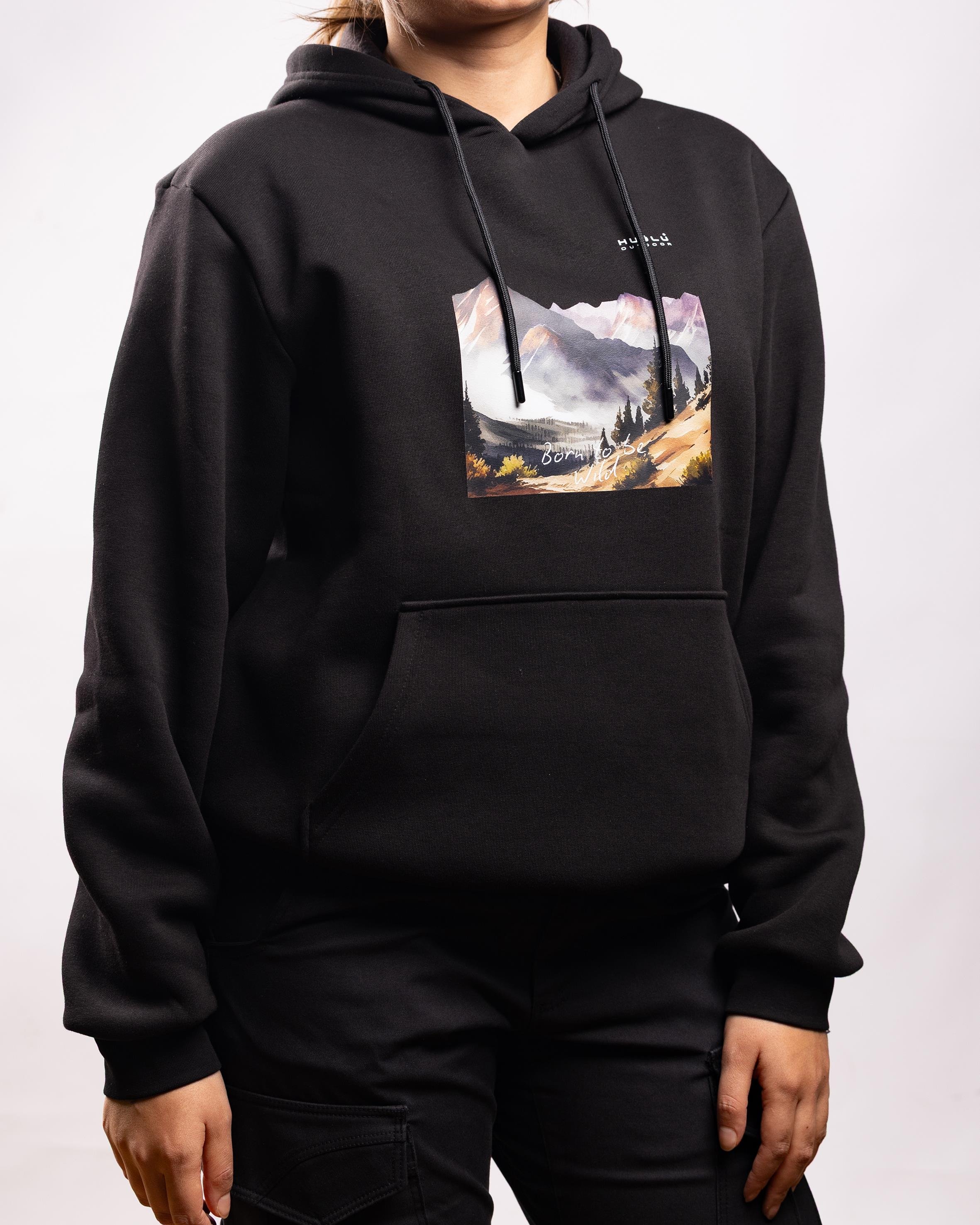 Huğlu OutdoorDoğa Baskılı 3 İp Sweatshirt