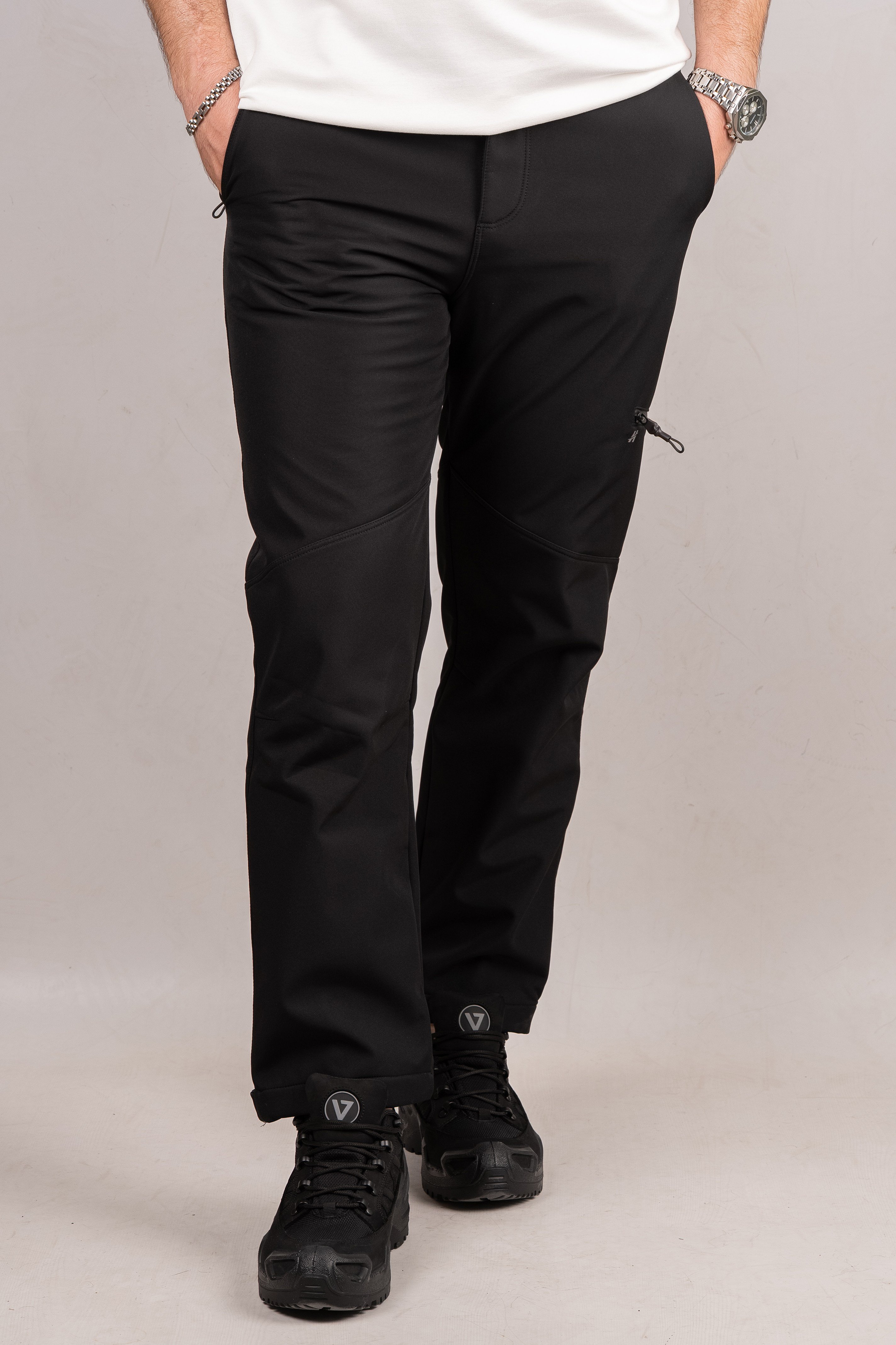 Huğlu Outdoor Siyah Softshell Pantolon