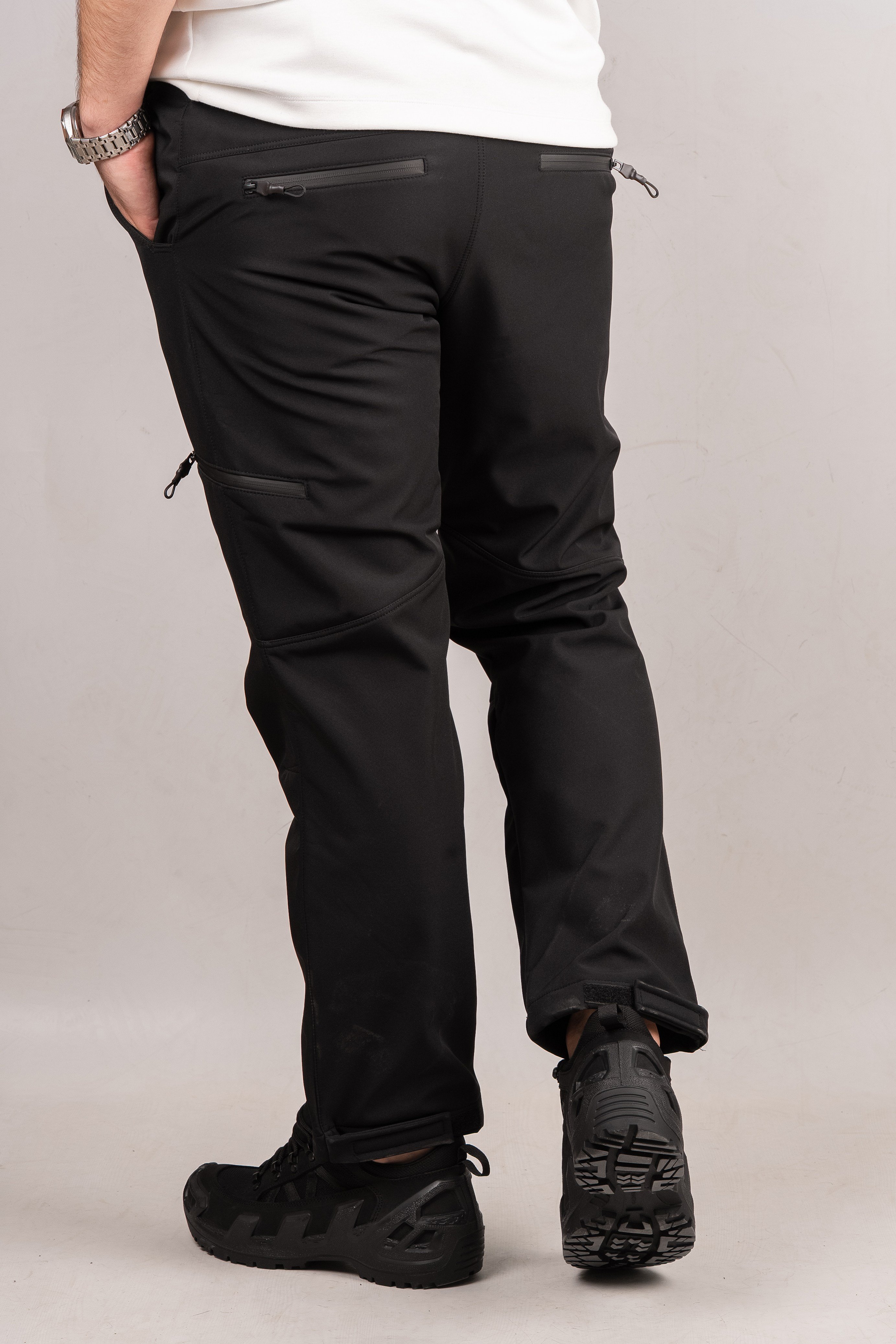 Huğlu Outdoor Siyah Softshell Pantolon