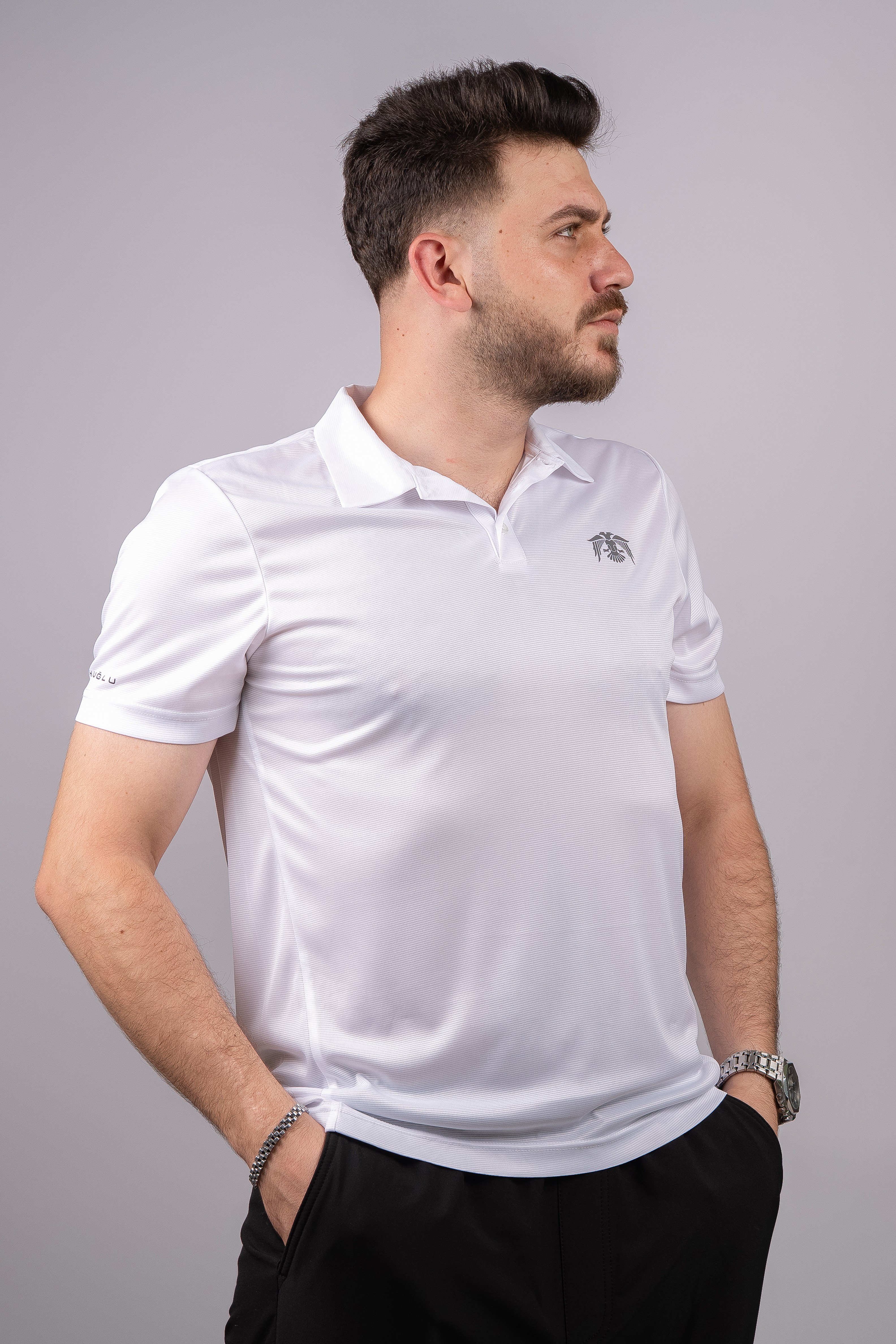 Huğlu Outdoor Huğlu Outdoor Polo Yaka Beyaz T-Shirt
