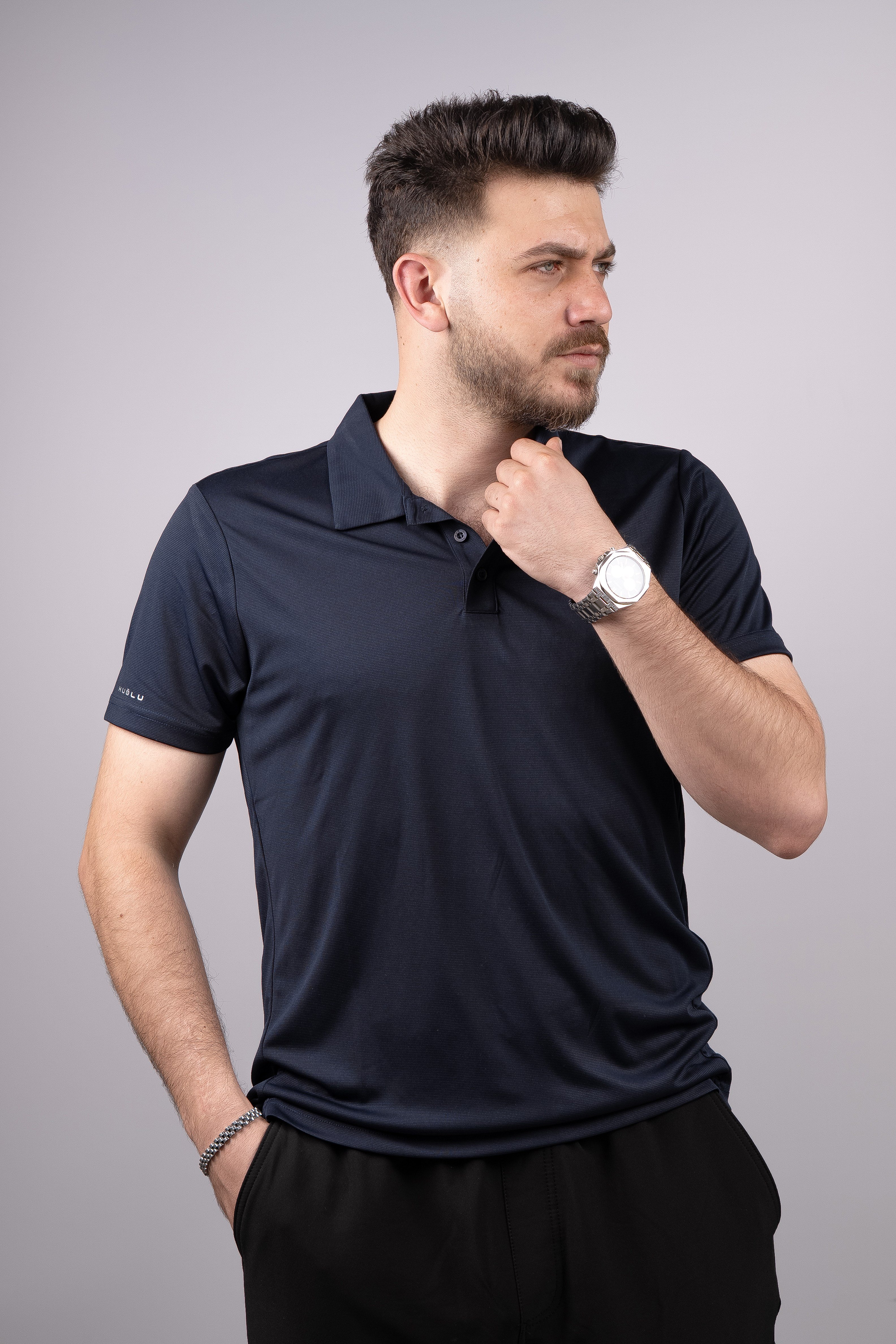 Huğlu Outdoor Huğlu Outdoor Polo Yaka Lacivert T-Shirt