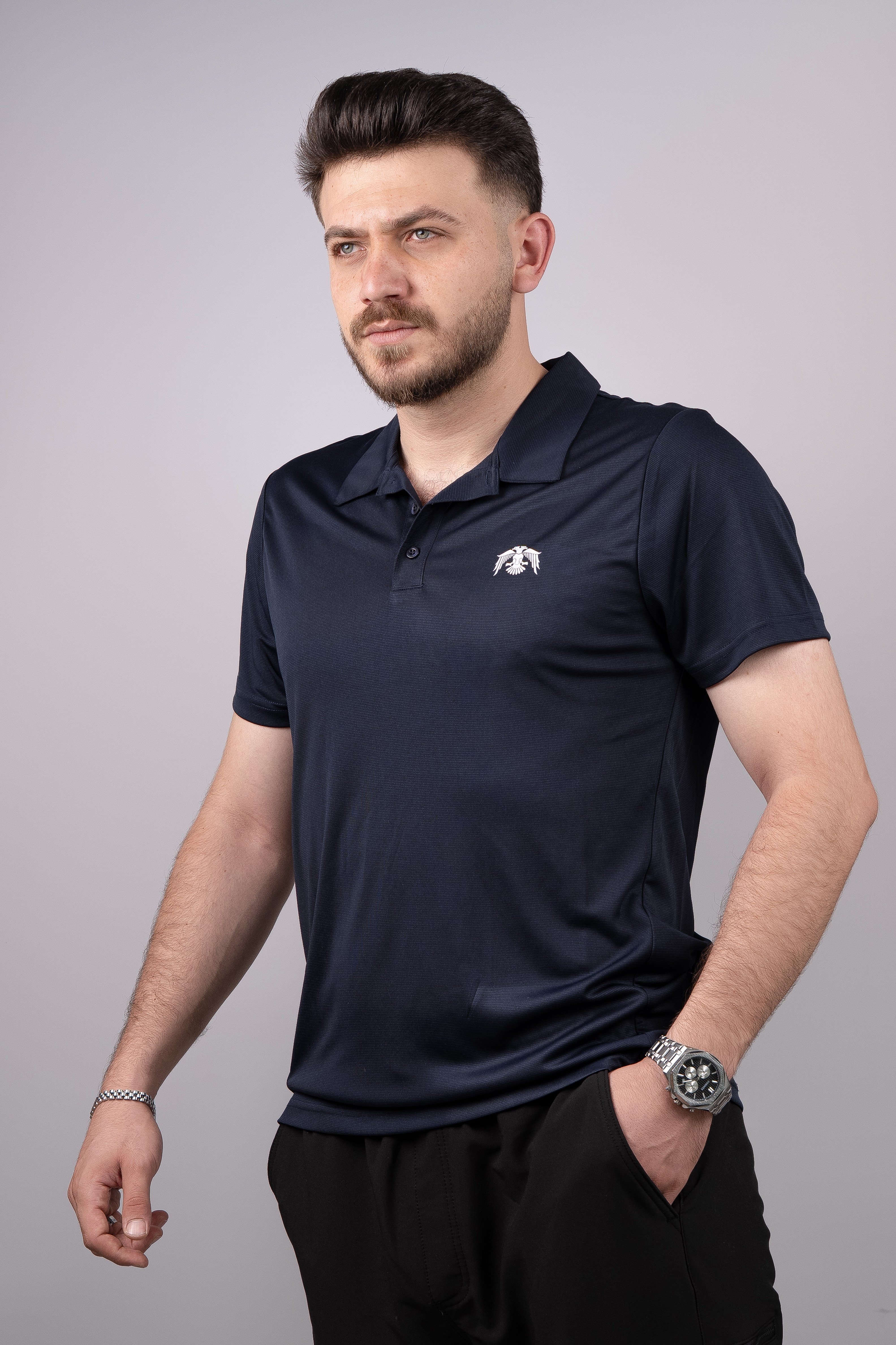 Huğlu Outdoor Huğlu Outdoor Polo Yaka Lacivert T-Shirt