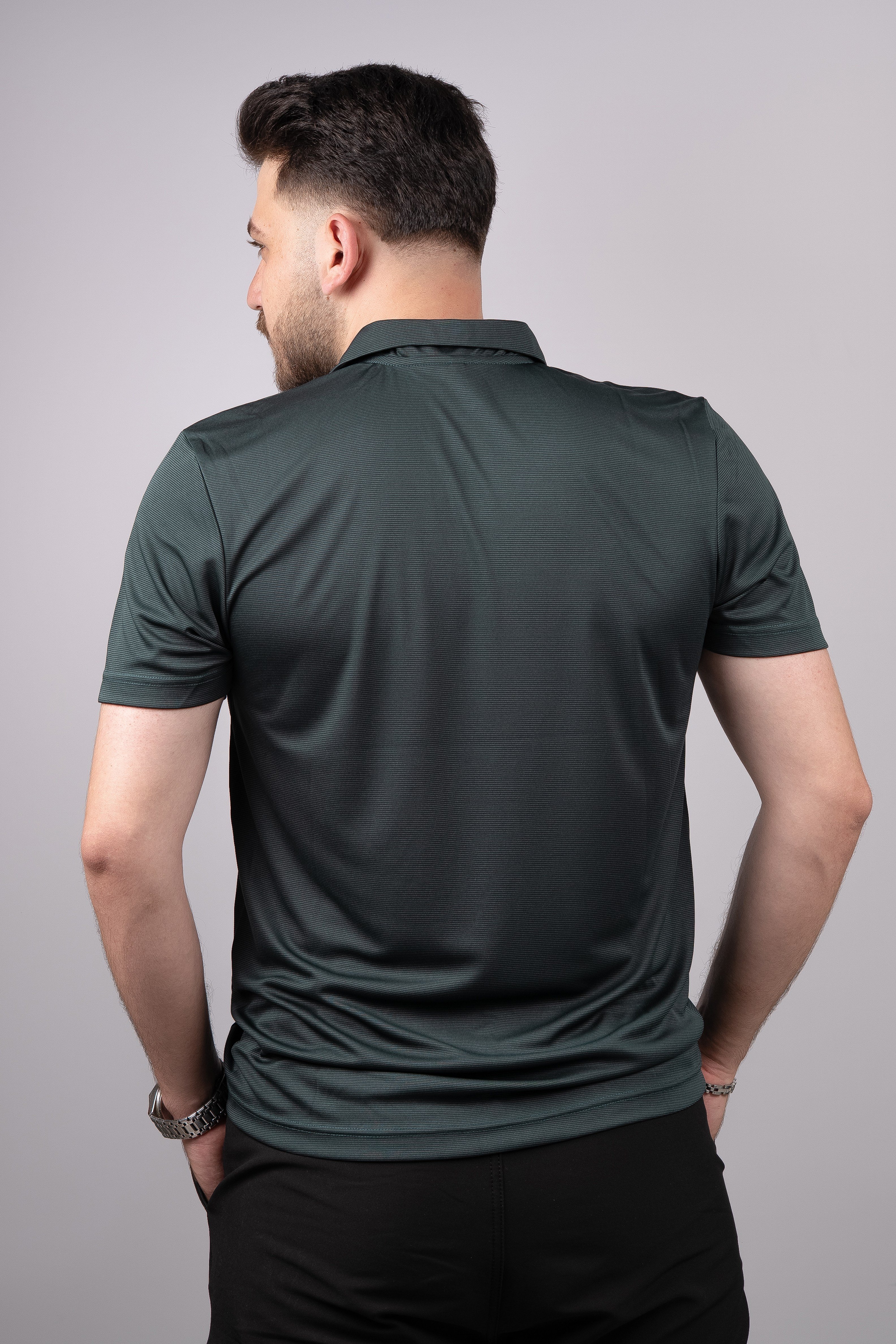 Huğlu Outdoor Huğlu Outdoor Polo Yaka Petrol Yeşili T-Shirt