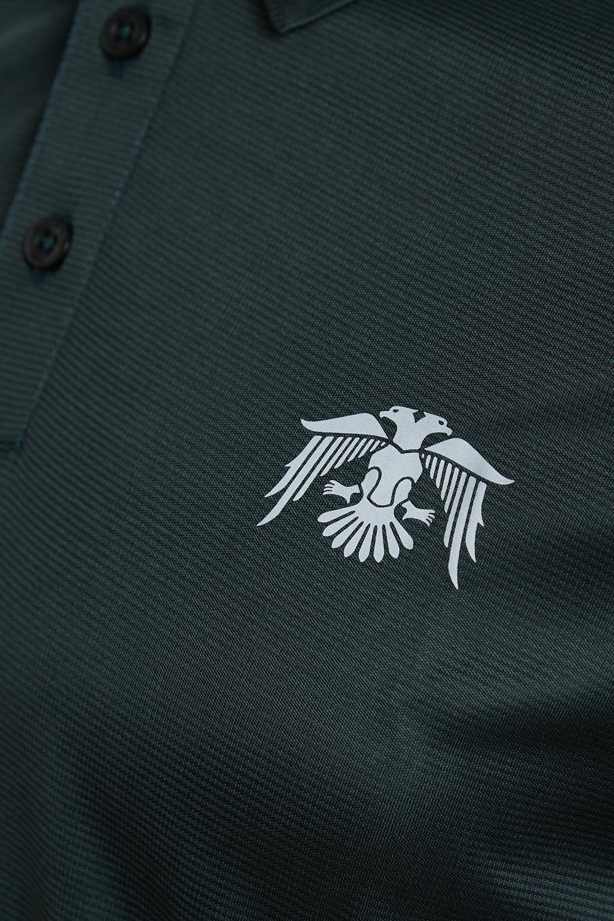 hugluoutdoorHuğlu Outdoor Polo Yaka Petrol Yeşili T-Shirt