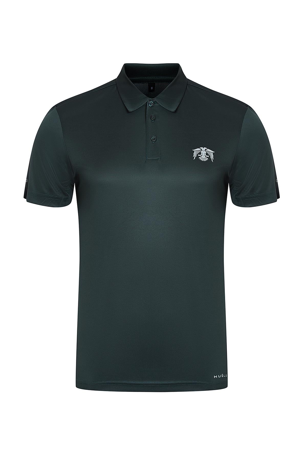 hugluoutdoorHuğlu Outdoor Polo Yaka Petrol Yeşili T-Shirt