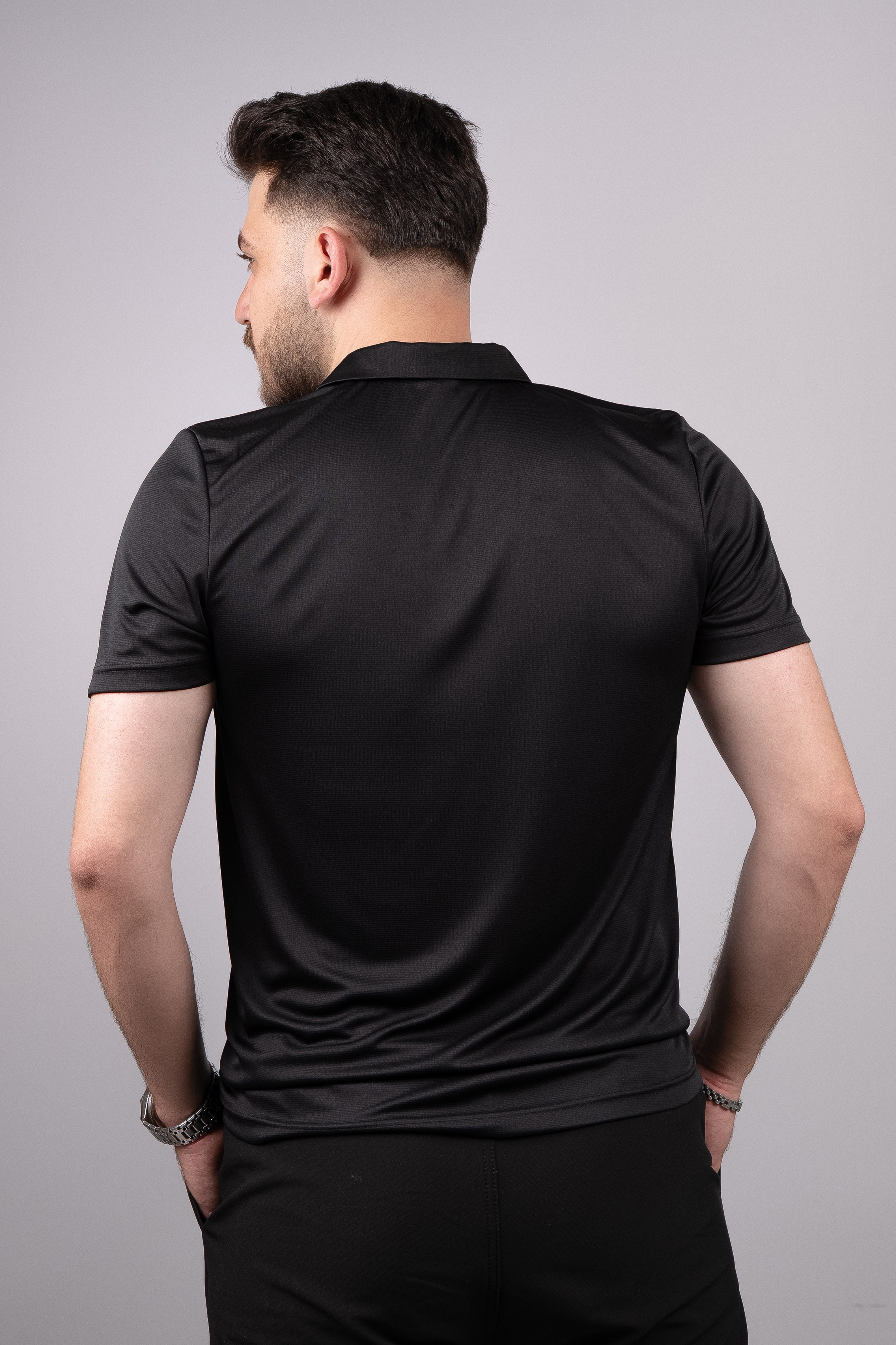 Huğlu Outdoor Huğlu Outdoor Siyah Polo Yaka T-Shirt