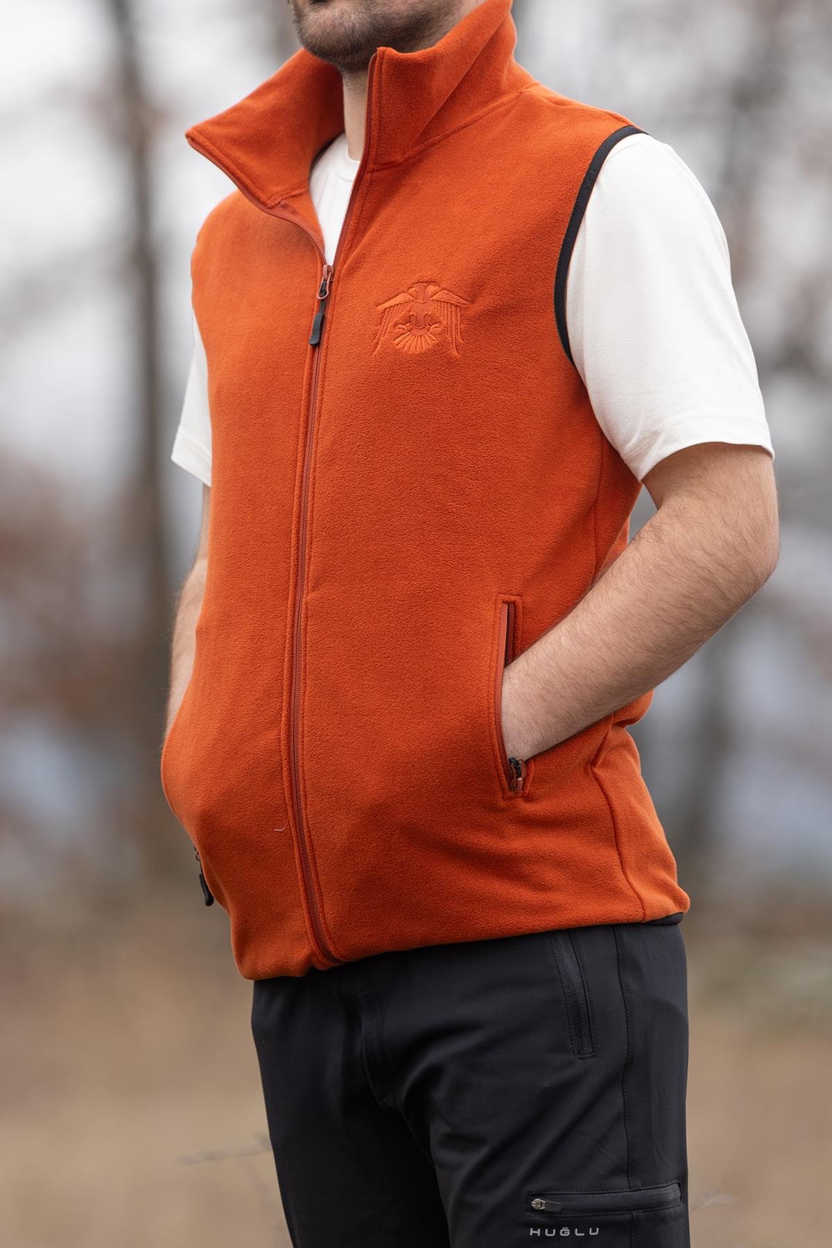 hugluoutdoorKiremit Polar Yelek Kartal Nakışlı 