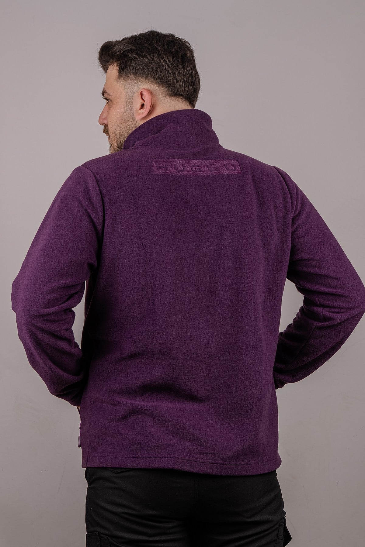 Huğlu Outdoor Mor Renk Polar Hırka