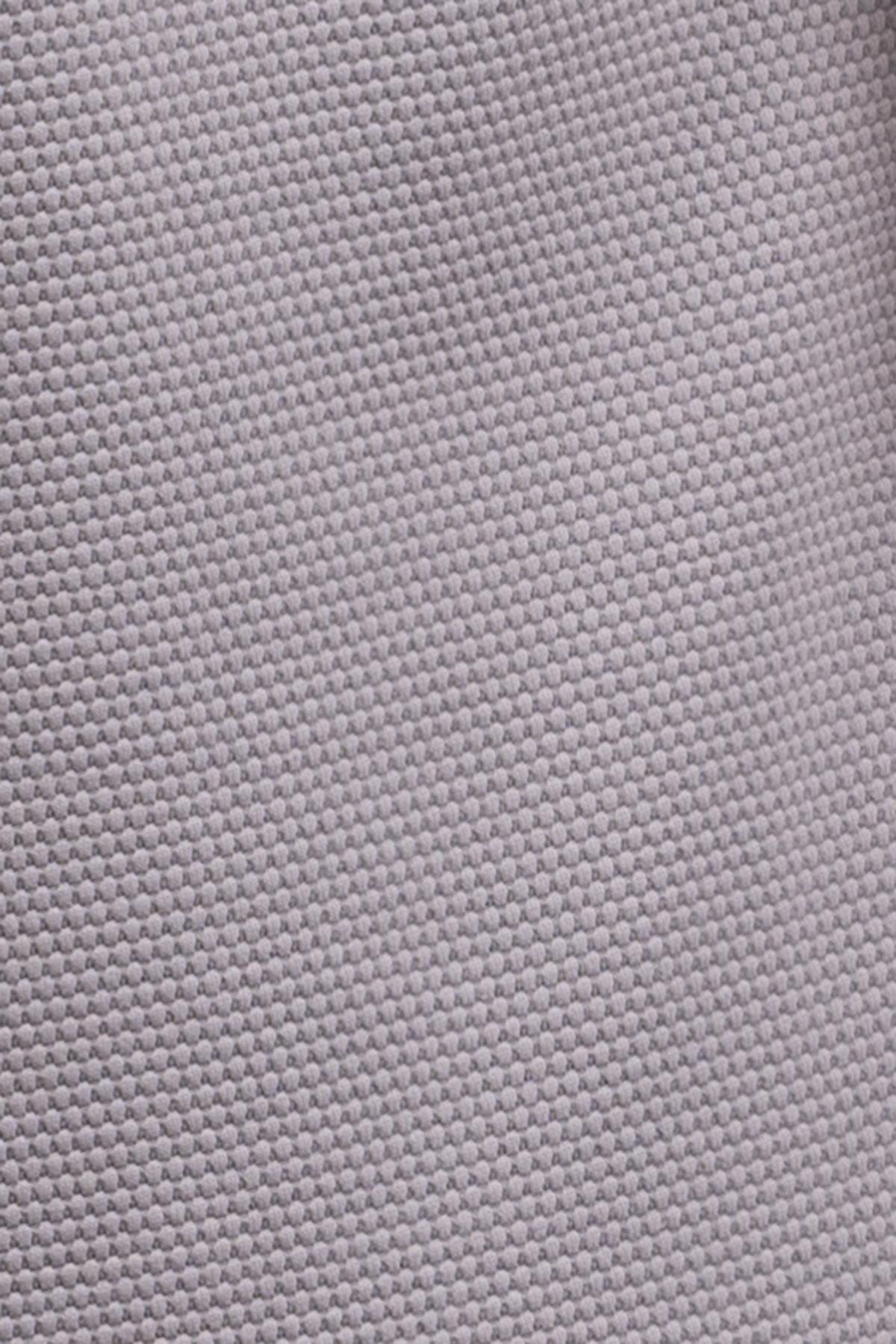 hugluoutdoorAçık Gri Petek Desen Polo Yaka T-Shirt 
