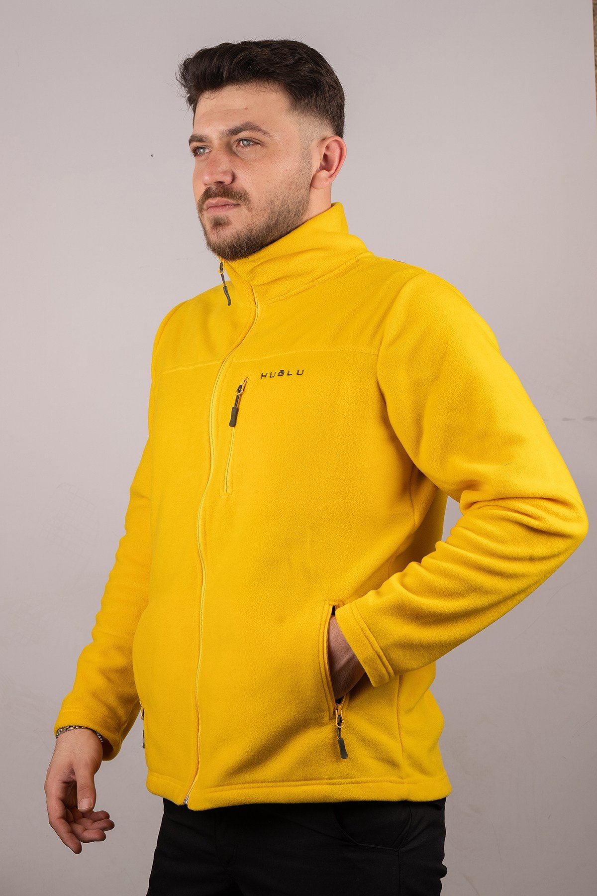 Huğlu Outdoor Mevsimlik Polar Hırka Sarı