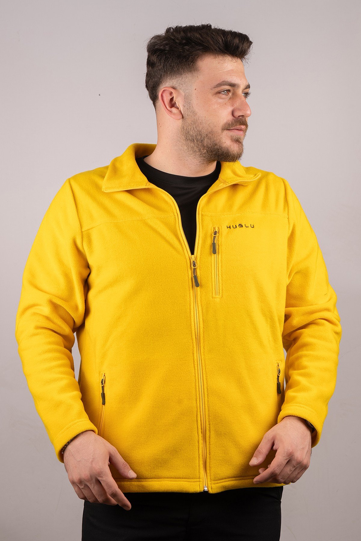 Huğlu Outdoor Mevsimlik Polar Hırka Sarı