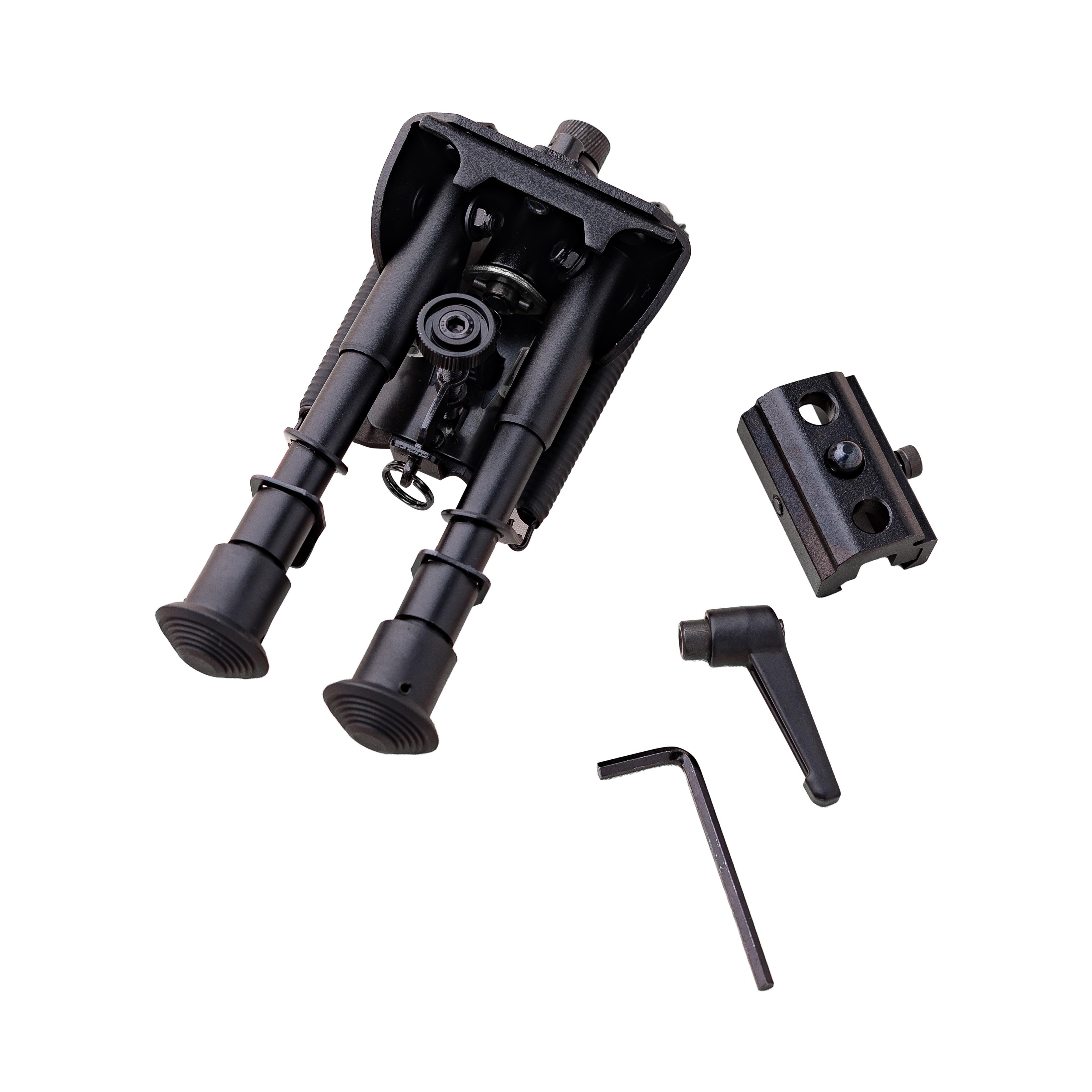 Huğlu Outdoor6 inç Dönme Özellikli Yaylı Geri Çekilebilir Bipod