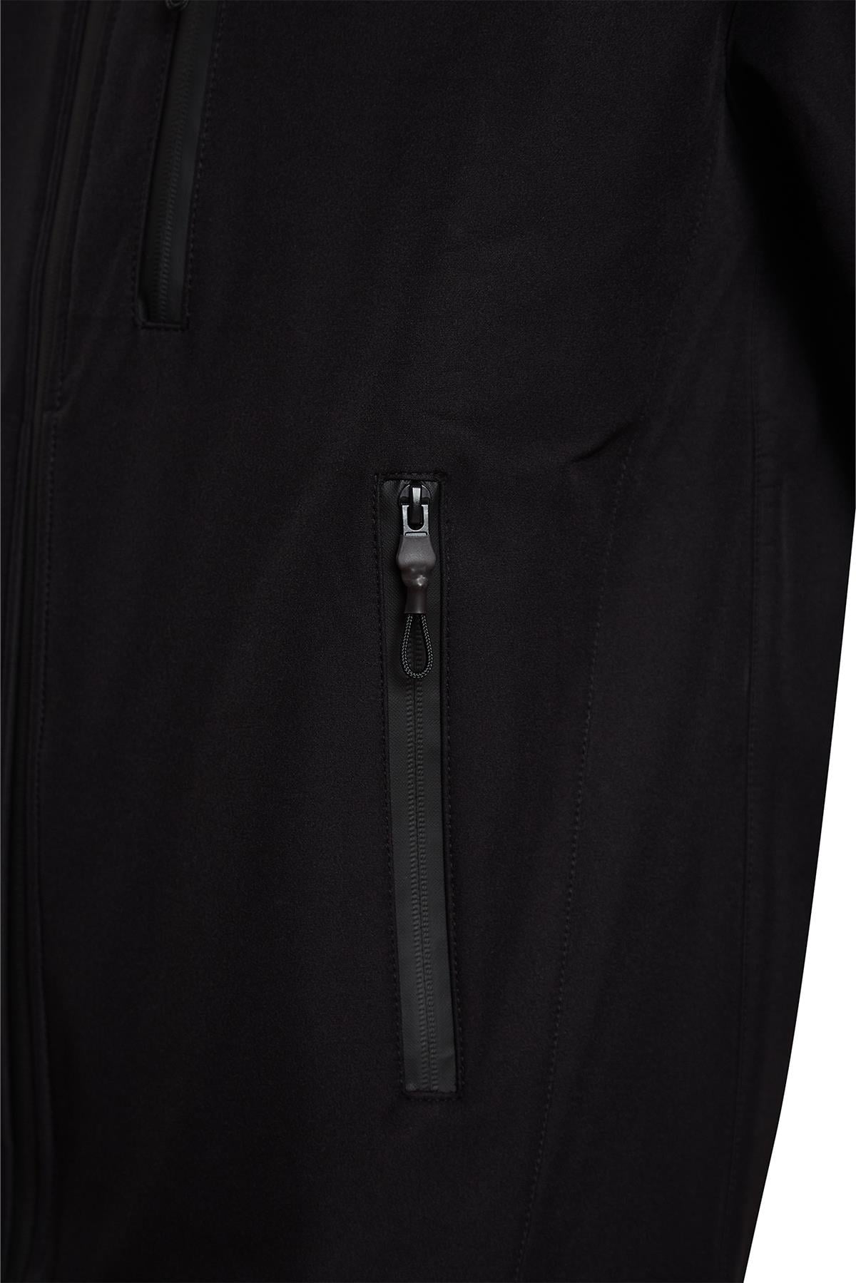 hugluoutdoorSiyah Softshell Mont 