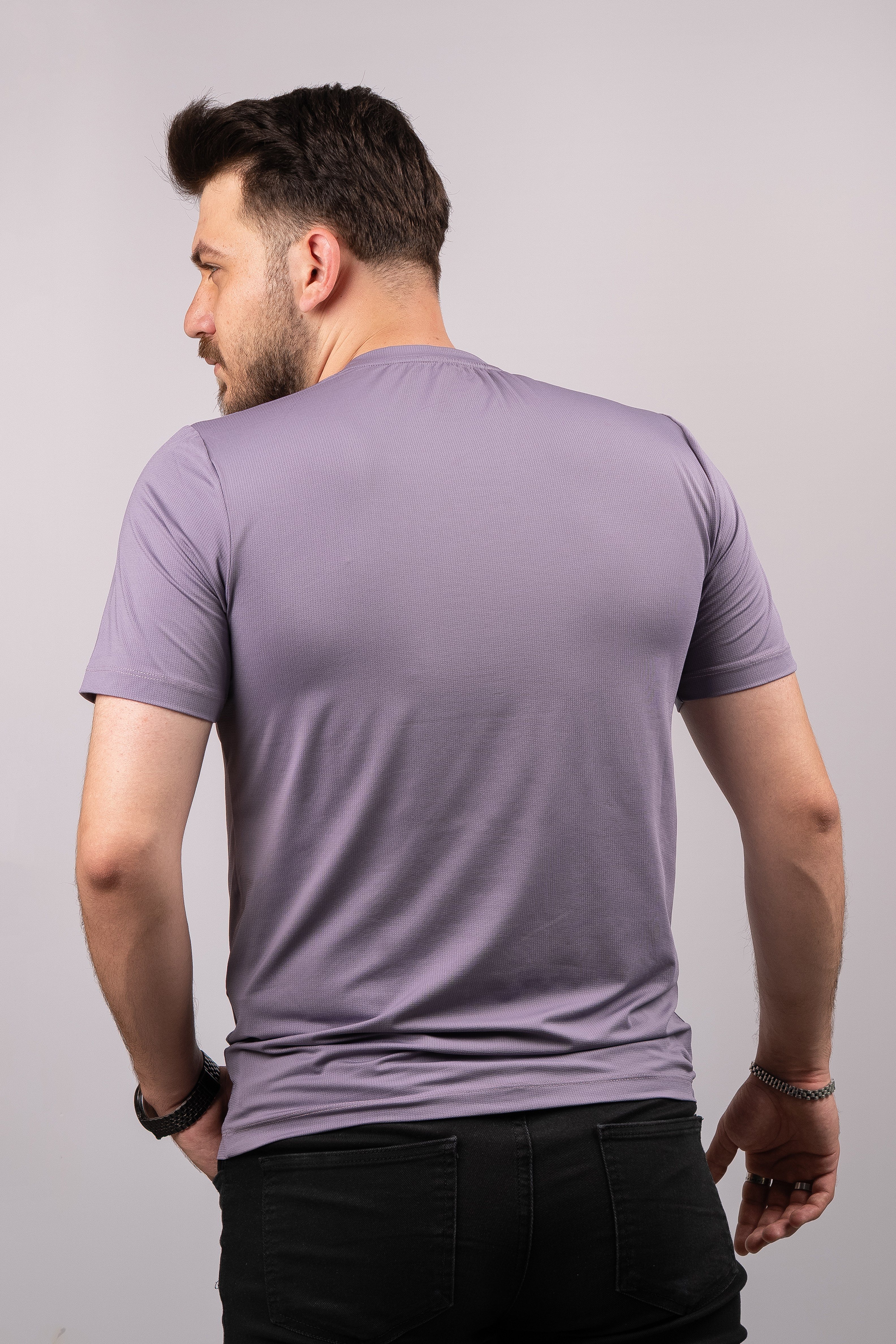 Huğlu Outdoor Suprem T-Shirt Lila Sıfır Yaka
