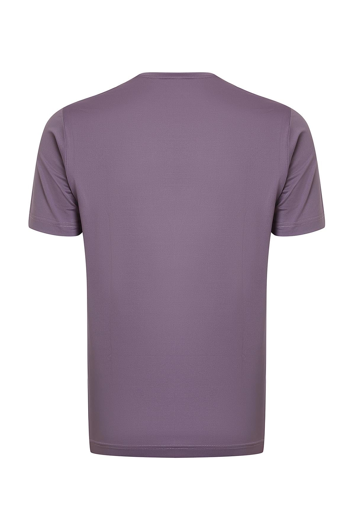 hugluoutdoorSuprem T-Shirt Lila Sıfır Yaka