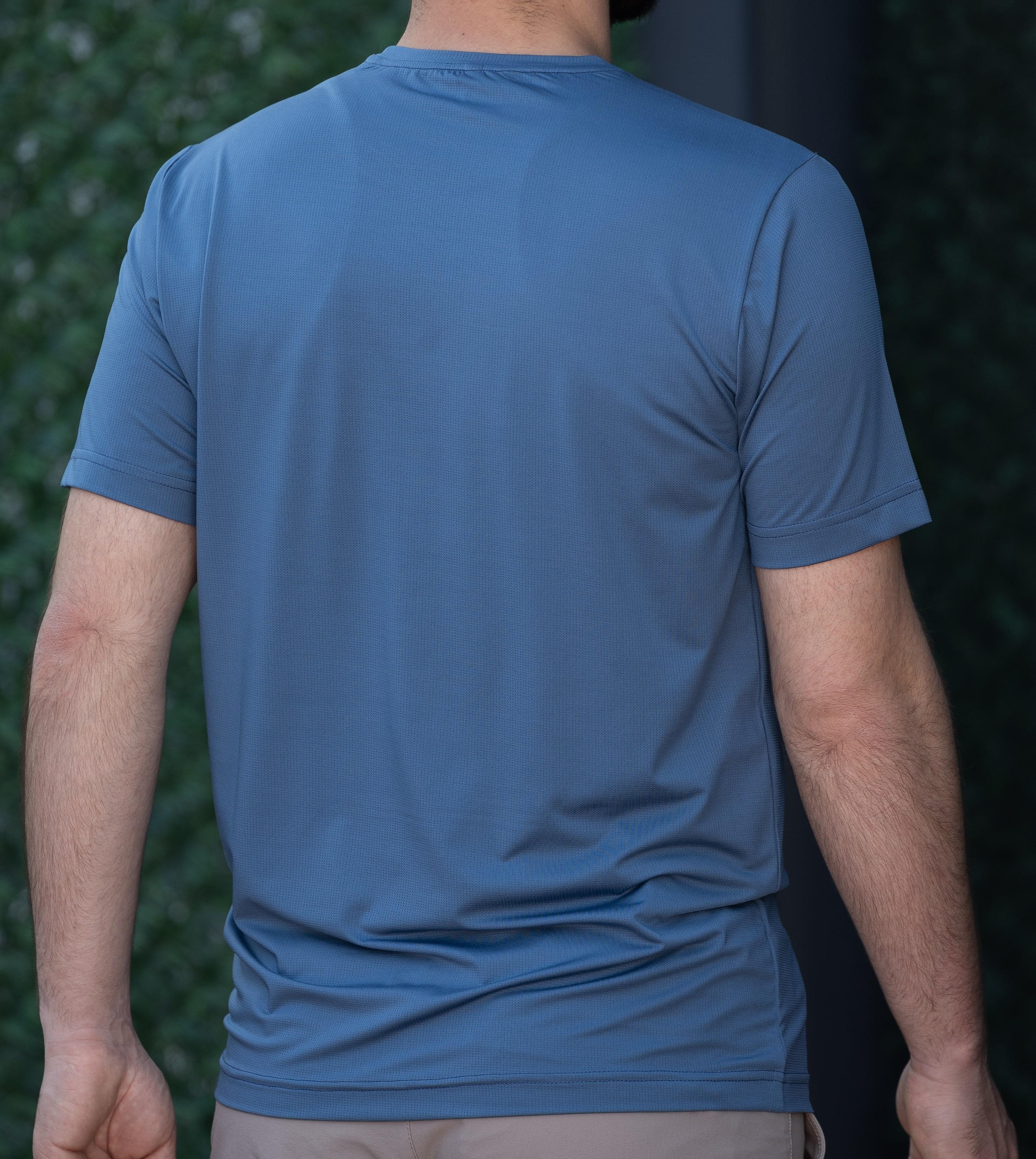 hugluoutdoorSuprem T-Shirt Mavi Sıfır Yaka