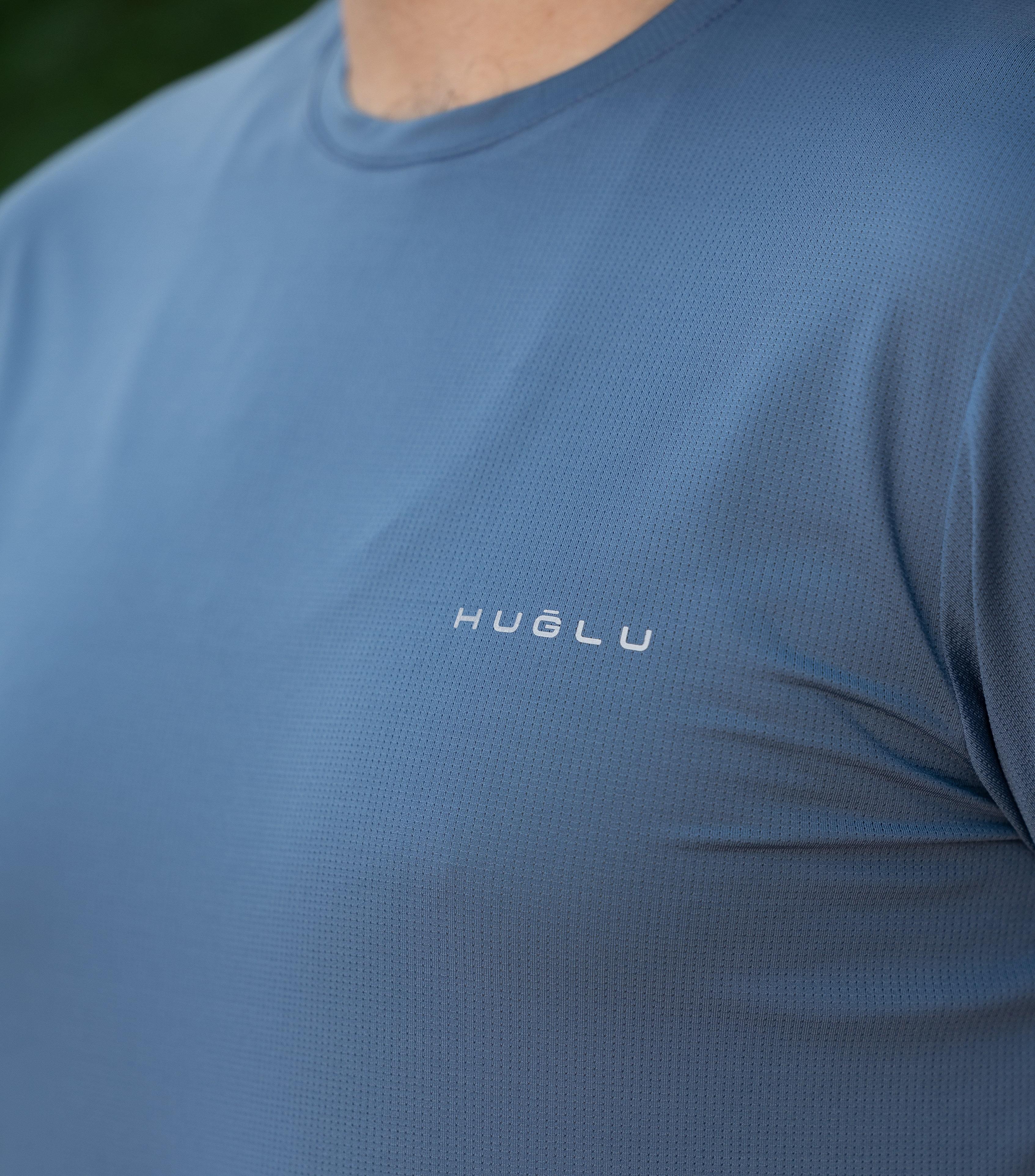 hugluoutdoorSuprem T-Shirt Mavi Sıfır Yaka