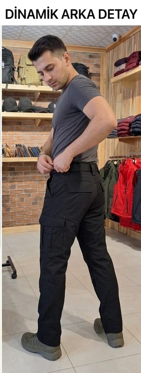 Huğlu OutdoorSİYAH TAKTİCAL TREKKİNG PANTOLON
