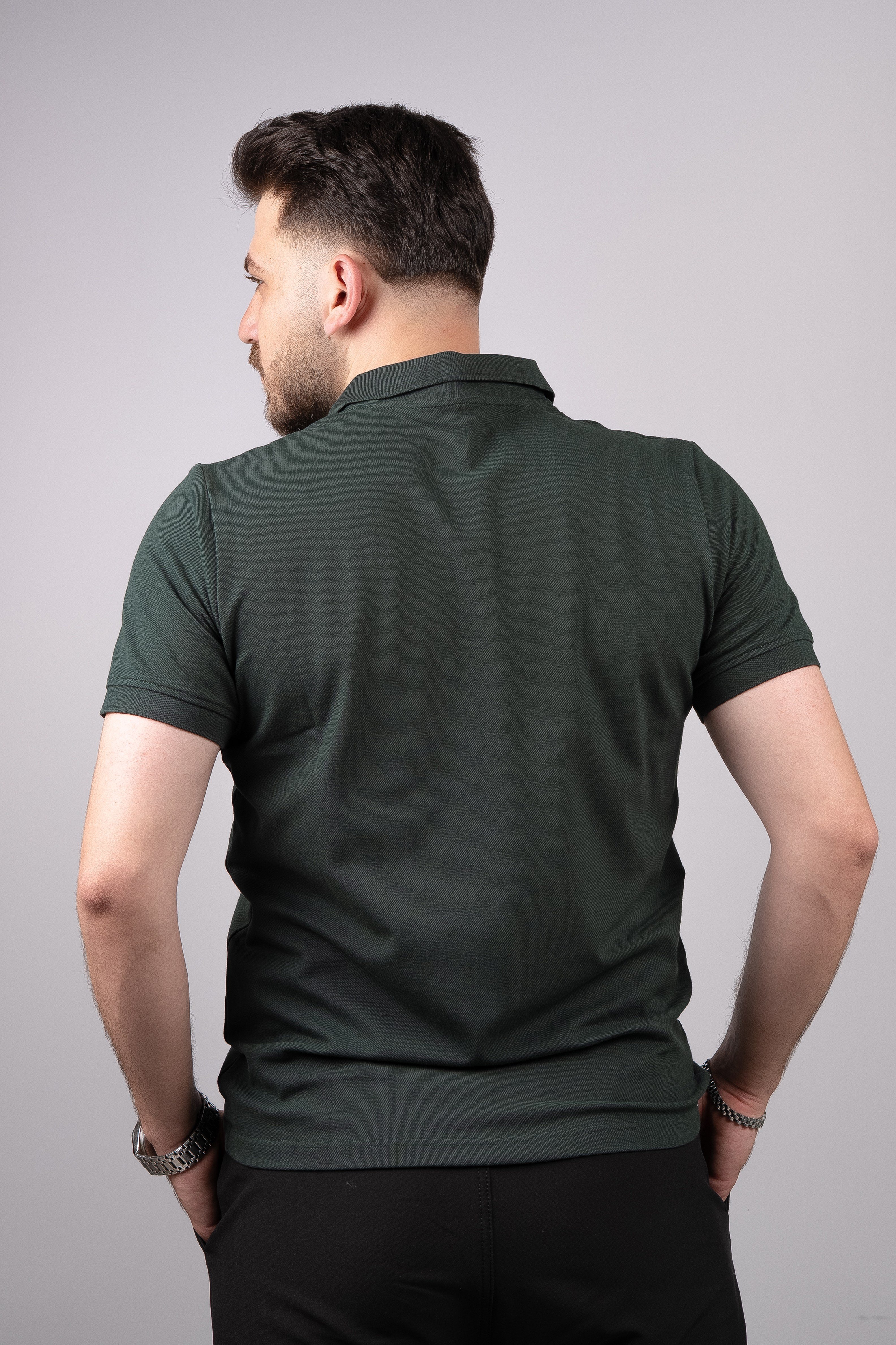 Huğlu Outdoor Polo Yaka T-Shirt Petrol Yeşili