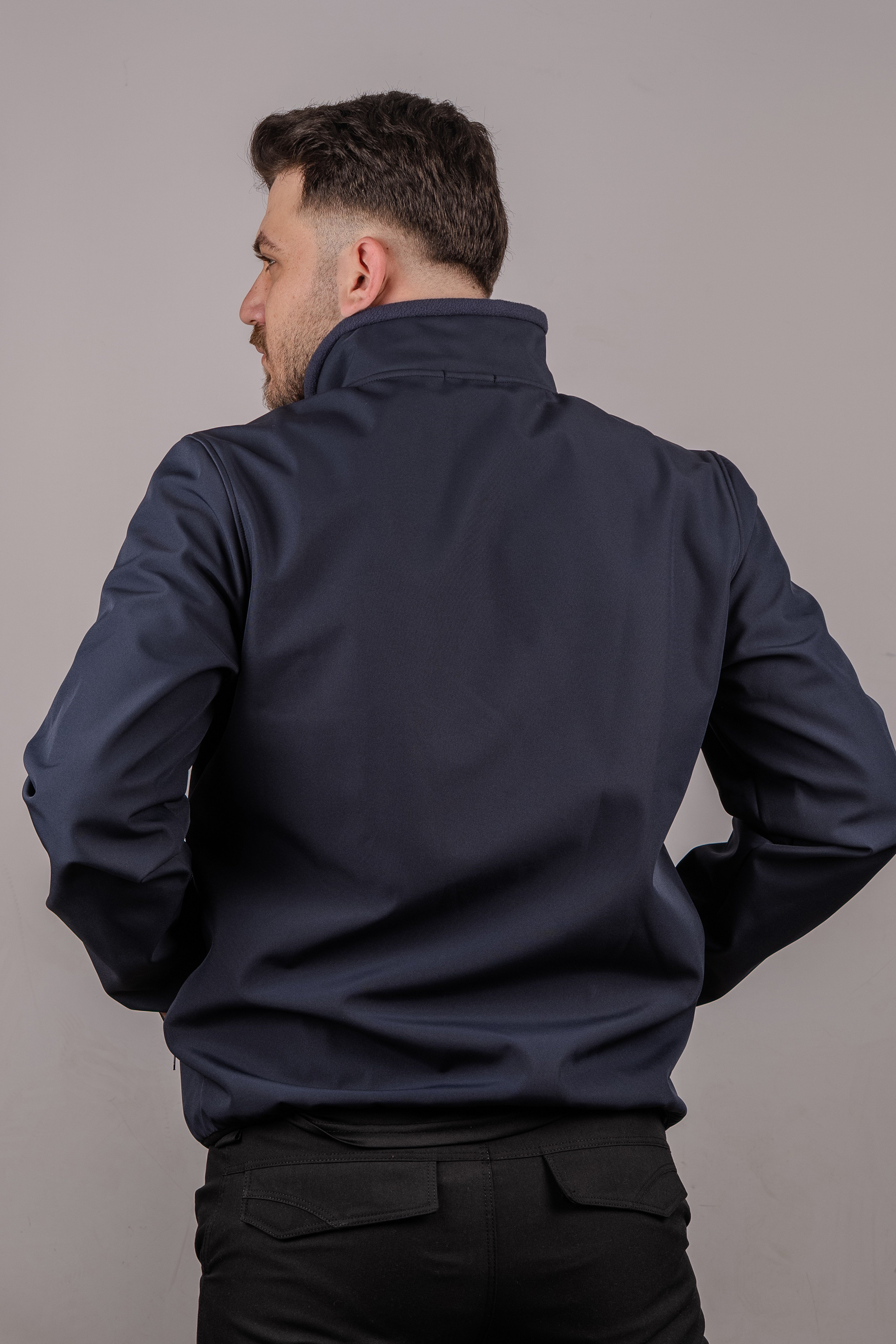 Huğlu Outdoor Lacivert Softshell Dikyaka Mont 