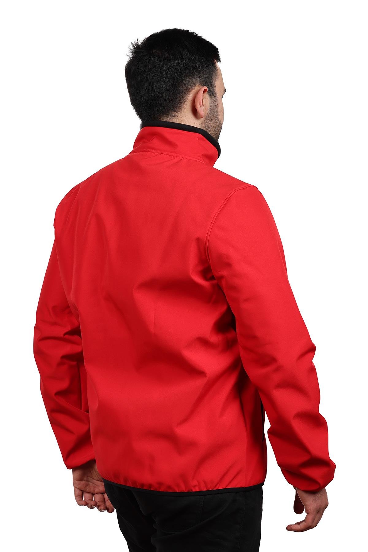 hugluoutdoorKırmızı Dik Yaka Mont