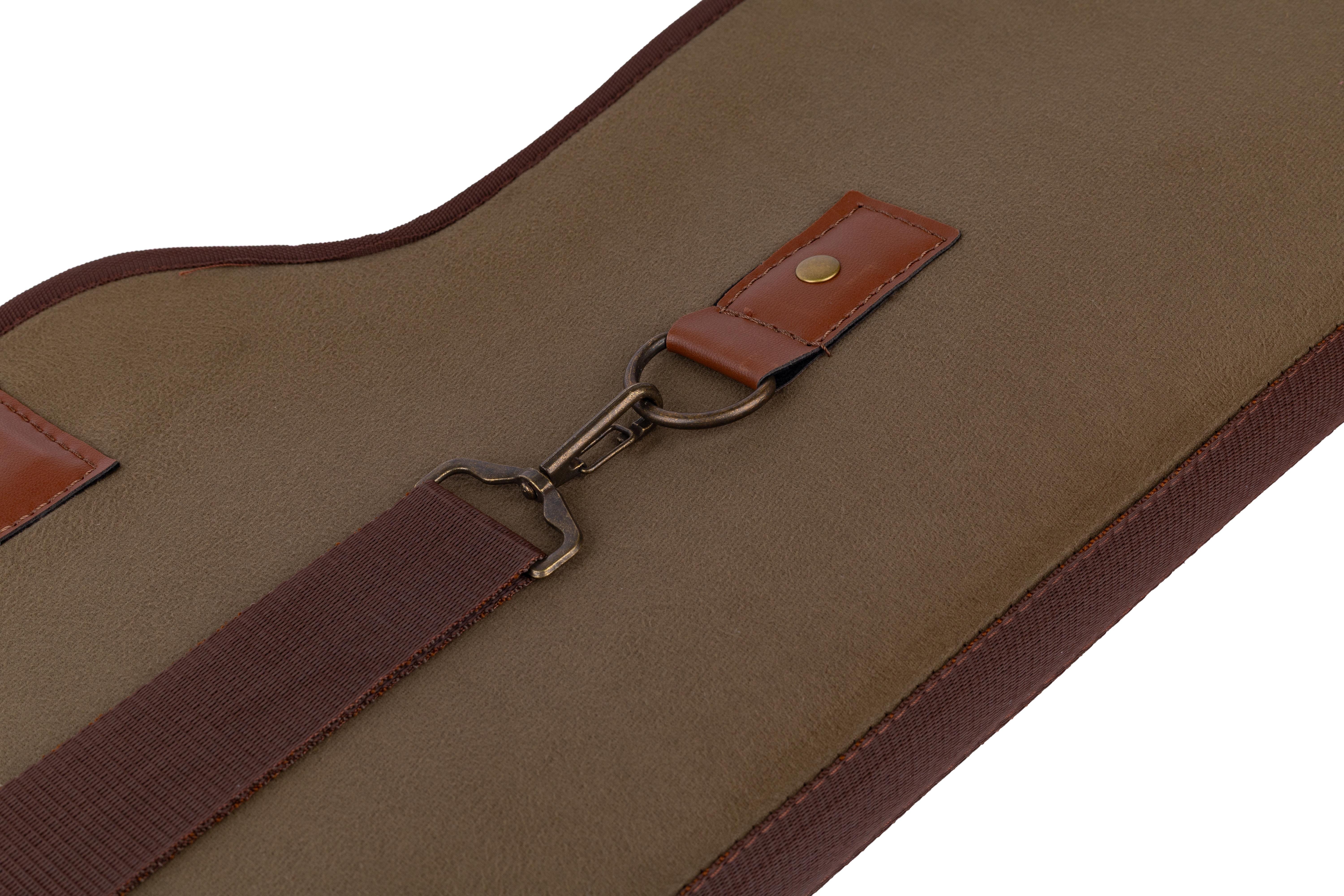 Huğlu OutdoorHuğlu Tüfek Kılıfı – Süet & Deri Detaylı Avcı Çantası