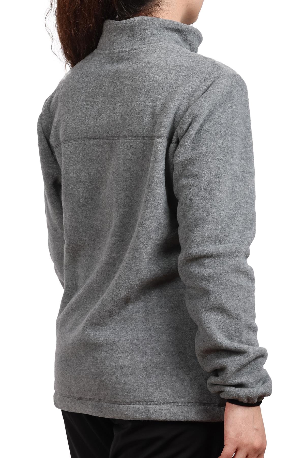 hugluoutdoorMelanj Gri Bayan Polar Sweatshirt