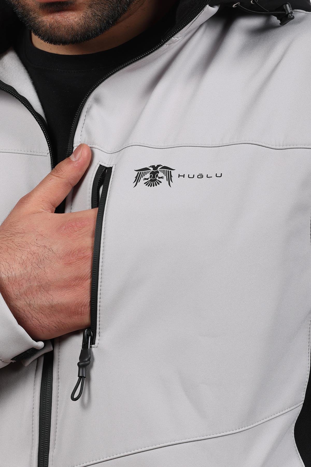 hugluoutdoorİki Renkli Fonksiyonel Taktik Softshell Mont