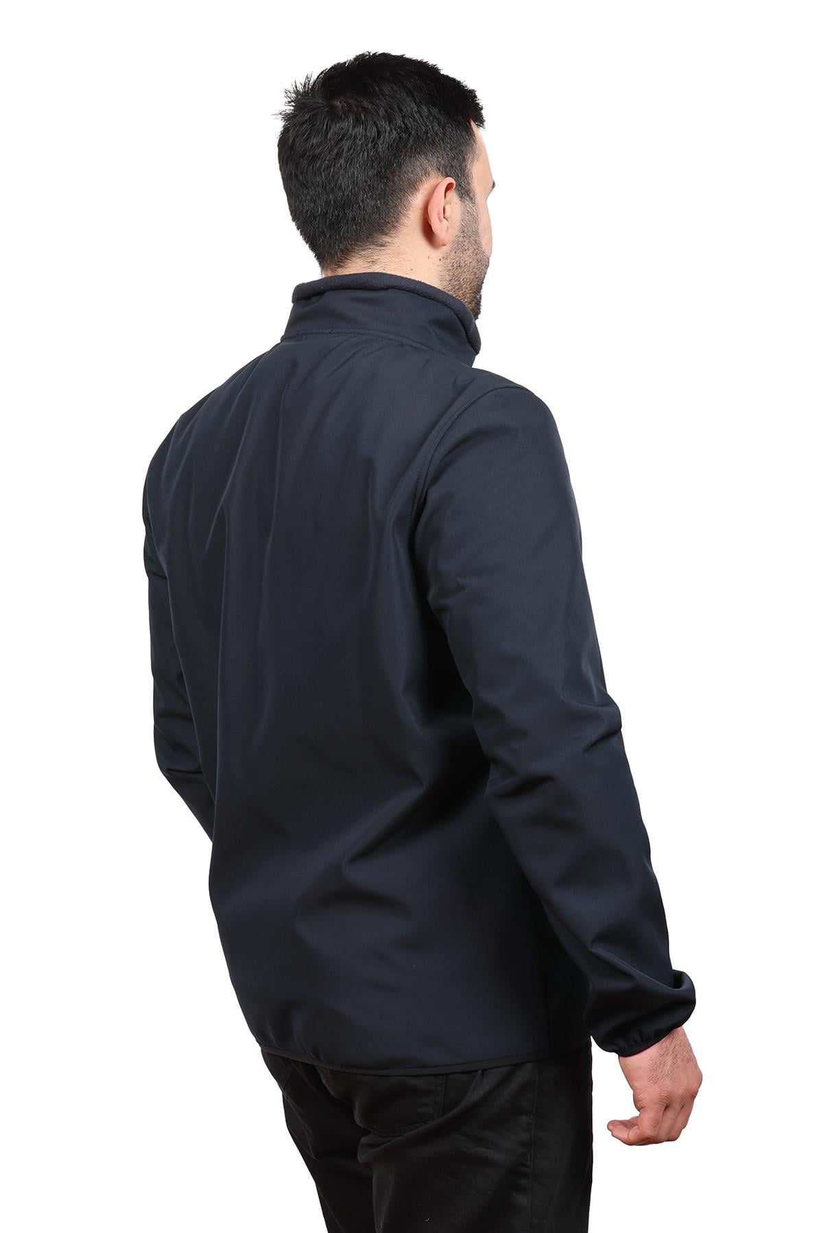 hugluoutdoorLacivert Softshell Dikyaka Mont 