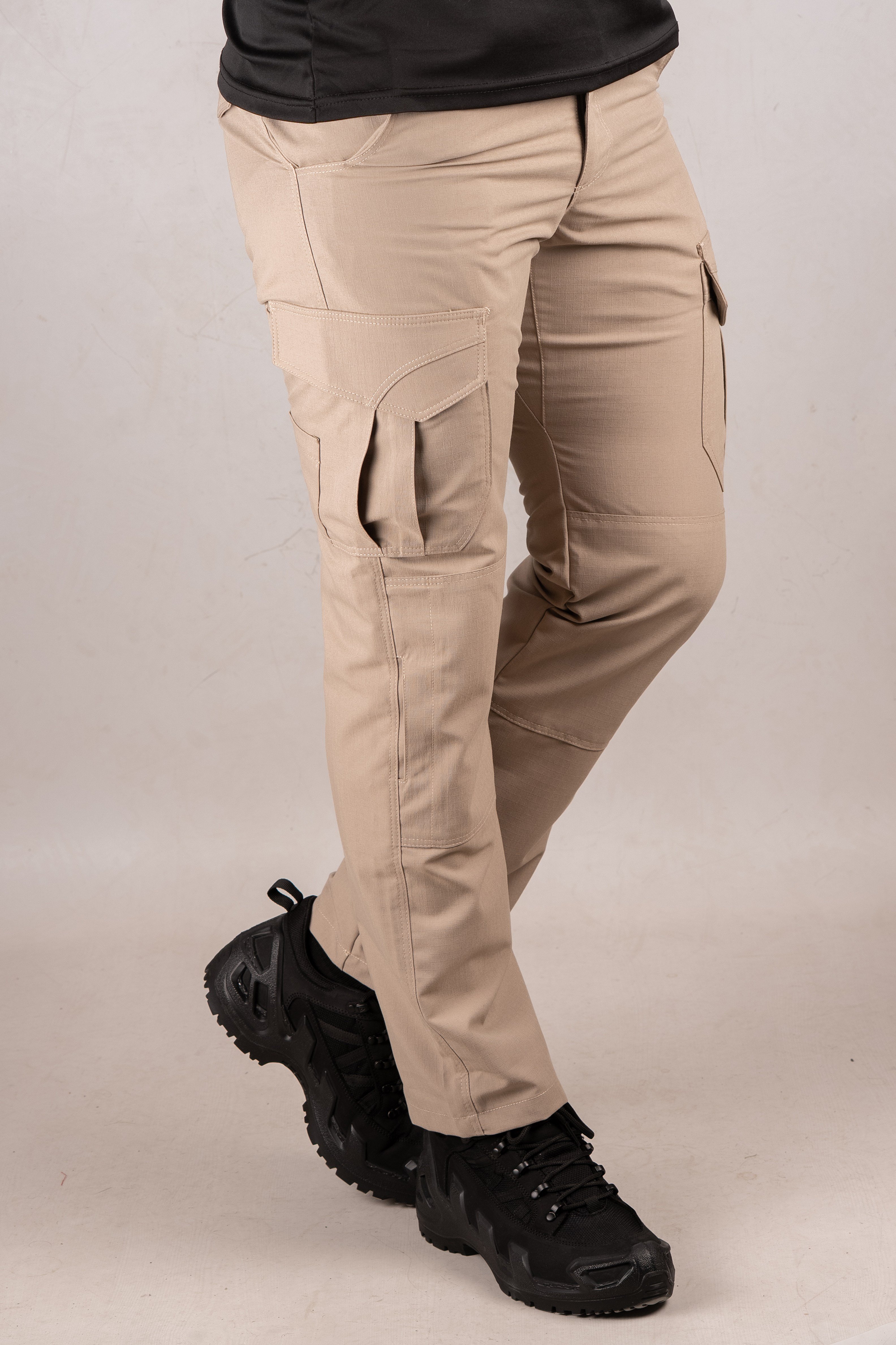 Huğlu Outdoor BEJ RİPSTOP TAKTİK PANTOLON 