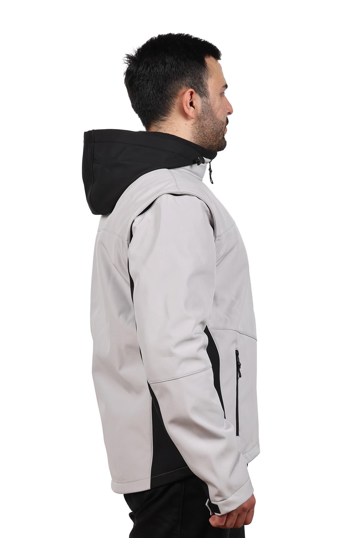 hugluoutdoorİki Renkli Fonksiyonel Taktik Softshell Mont