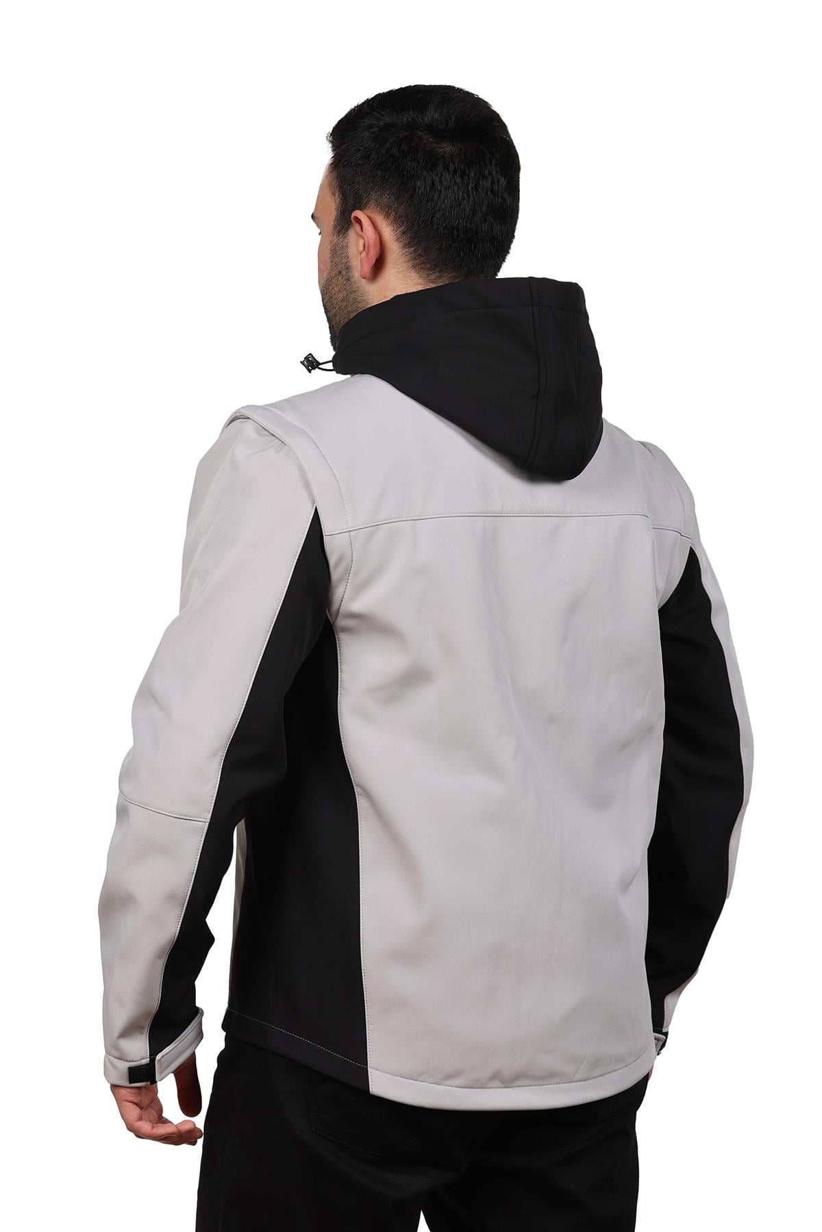 hugluoutdoorİki Renkli Fonksiyonel Taktik Softshell Mont