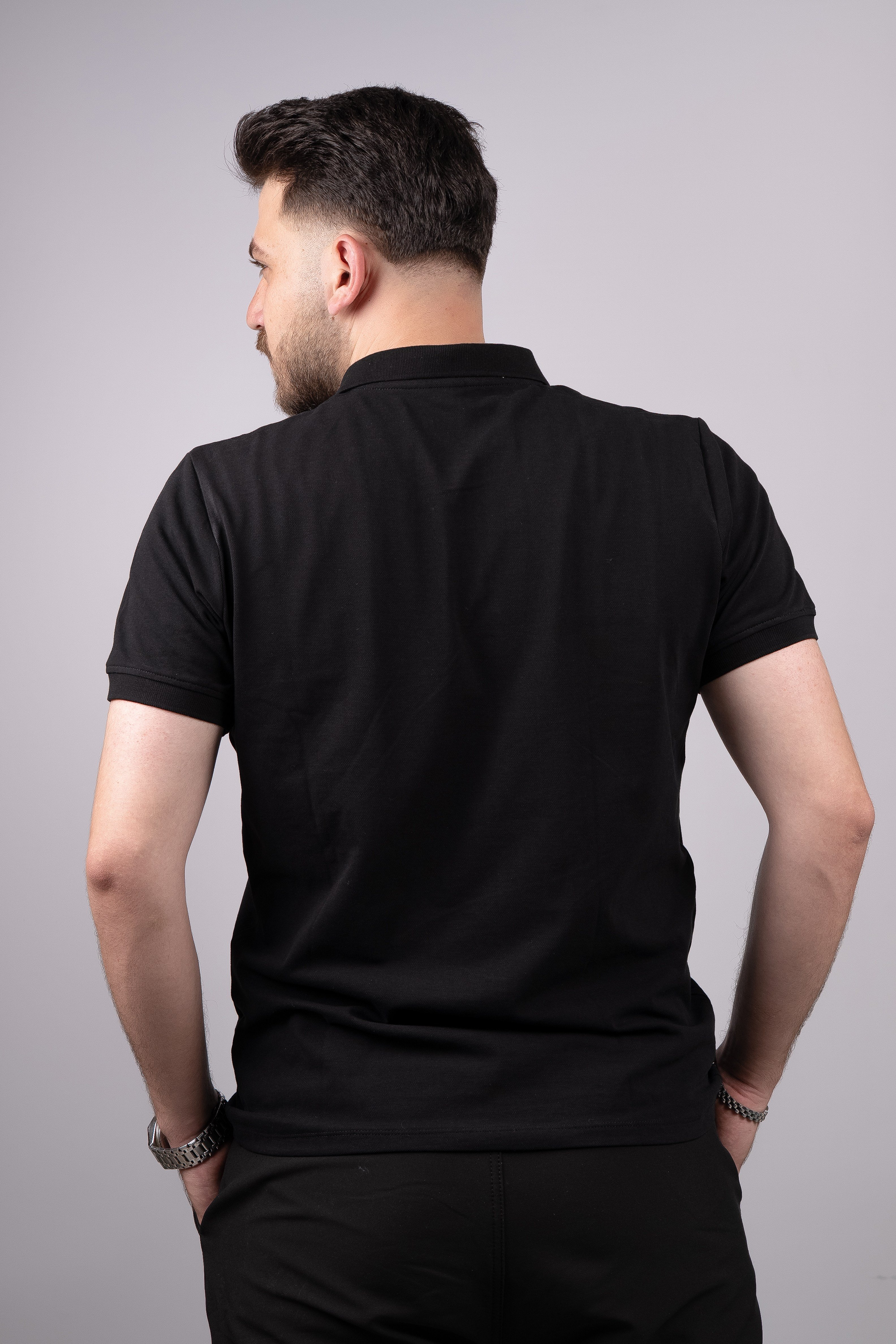 Huğlu Outdoor Polo Yaka T-Shirt Siyah