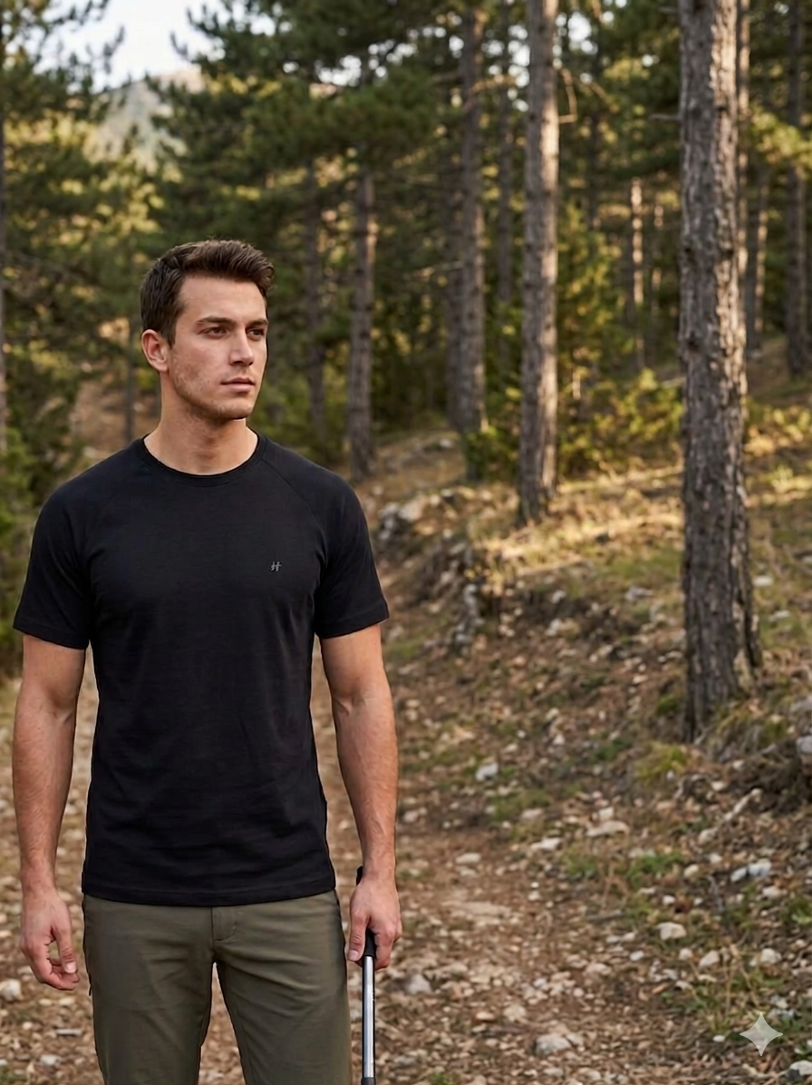 Huğlu OutdoorModalı Kumaş Unisex Outdoor T-shirt
