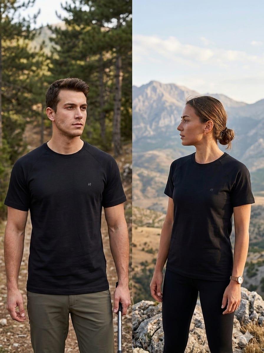Huğlu OutdoorModalı Kumaş Unisex Outdoor T-shirt