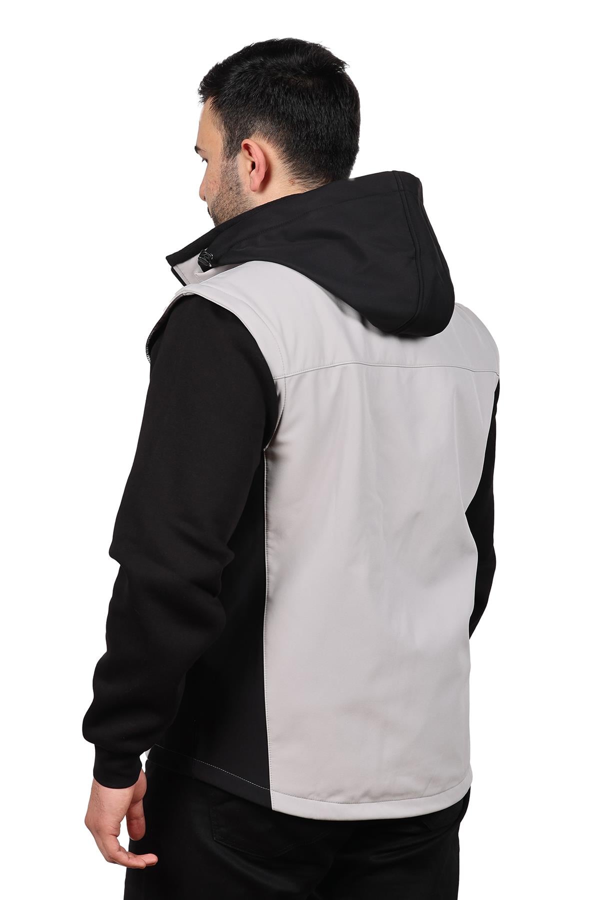 hugluoutdoorİki Renkli Fonksiyonel Taktik Softshell Mont