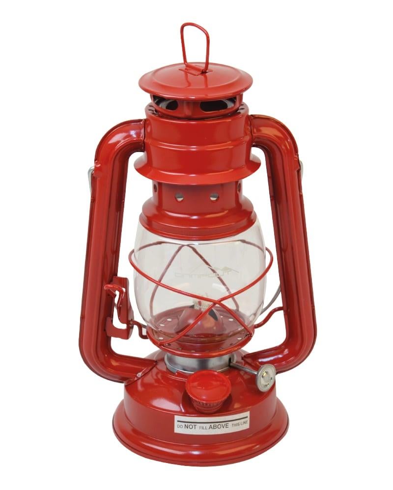 Huğlu OutdoorKlasik Gaz Yağı Lambası Büyük Kırmızı