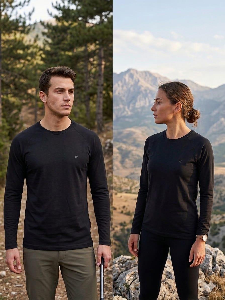 Huğlu OutdoorModalı Kumaş Unisex Outdoor Sweatshirt