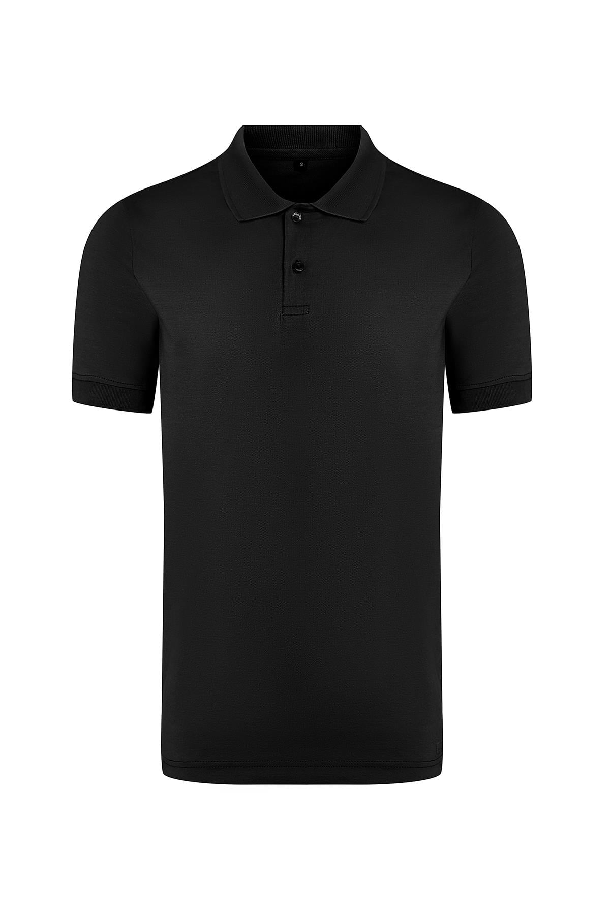 hugluoutdoorPolo Yaka T-Shirt Siyah