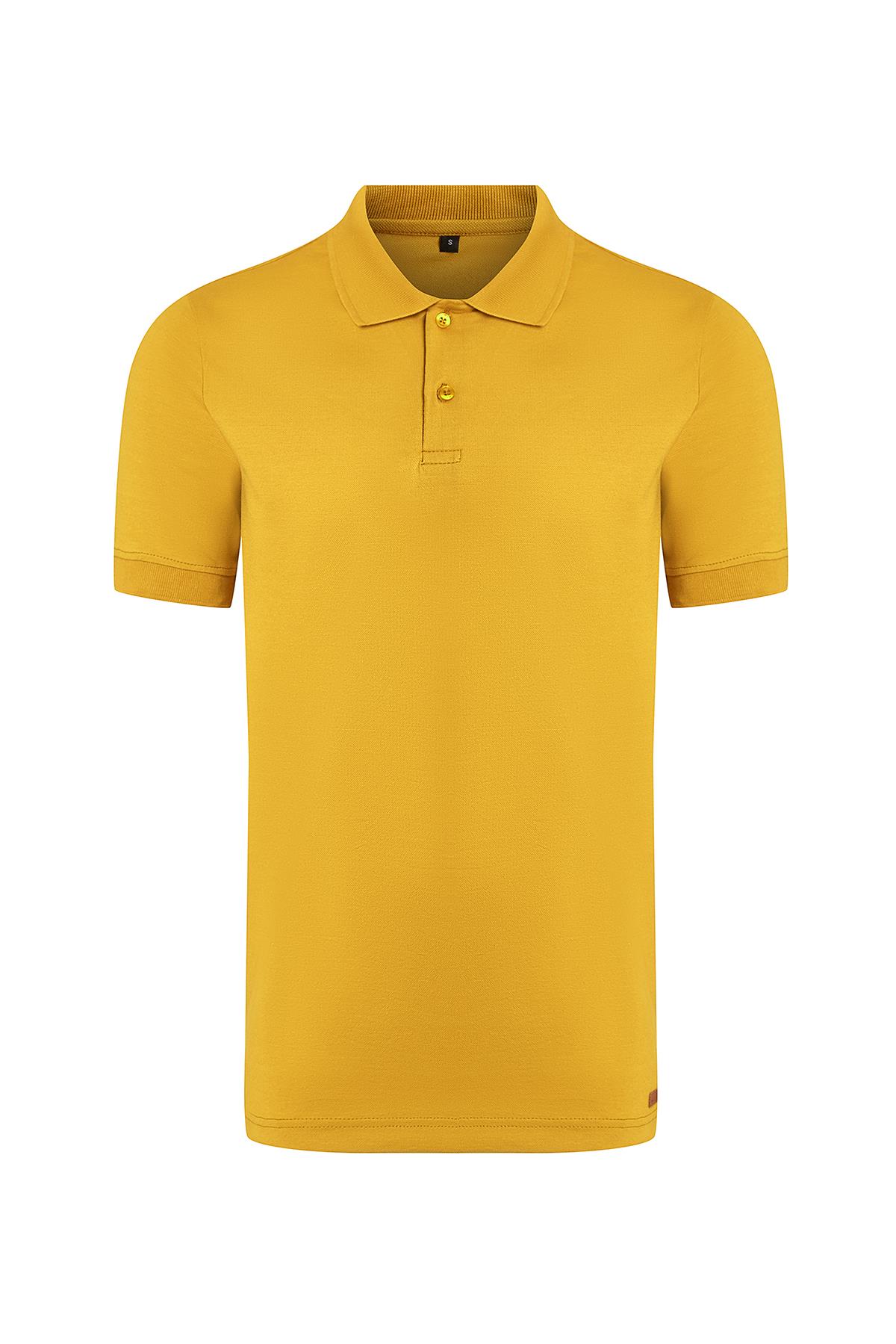hugluoutdoorPolo Yaka T-Shirt Hardal Sarısı