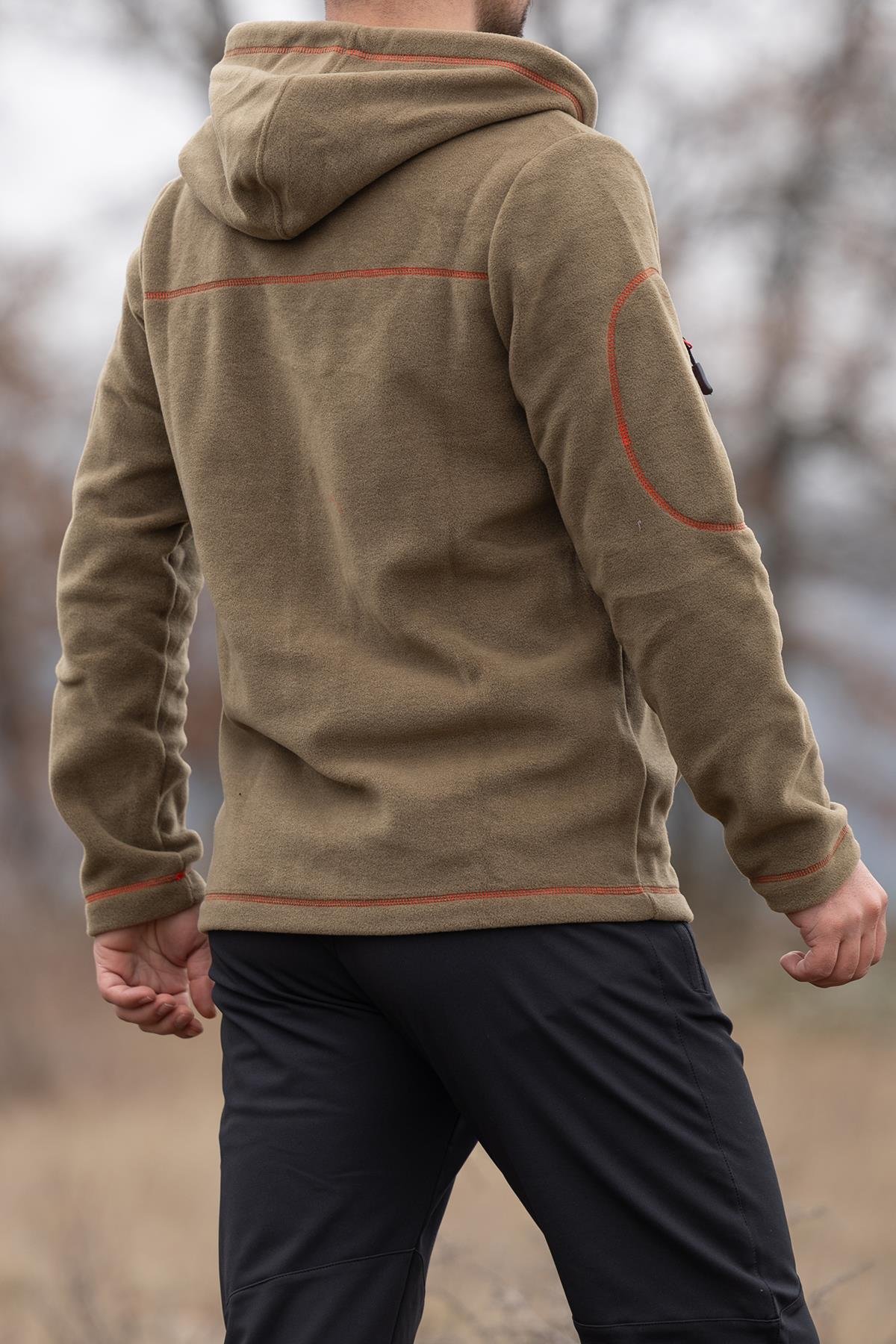 hugluoutdoor6 Cepli Haki Polar Hırka