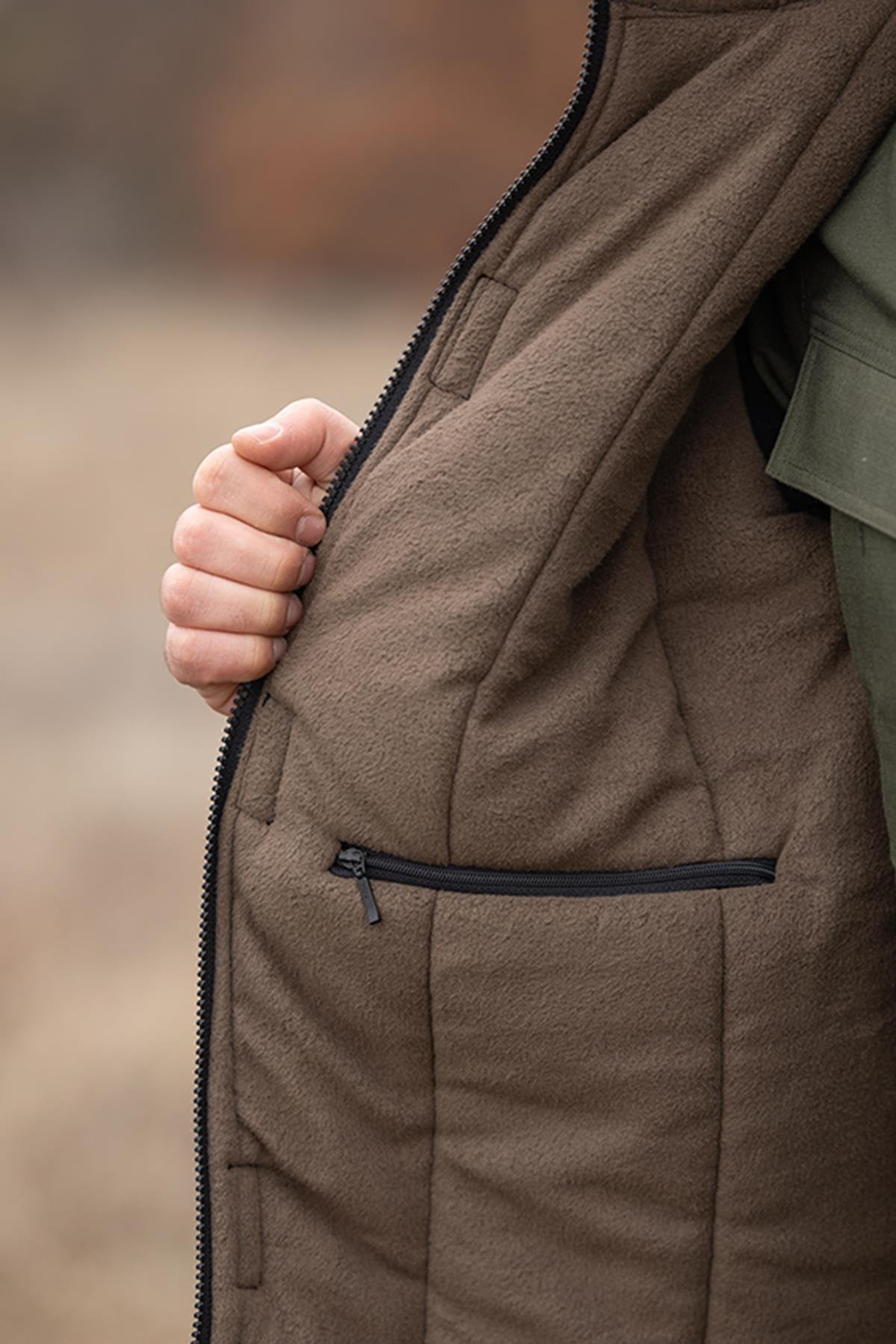 hugluoutdoorHuğlu Outdoor Saz Desenli Avcı Montu