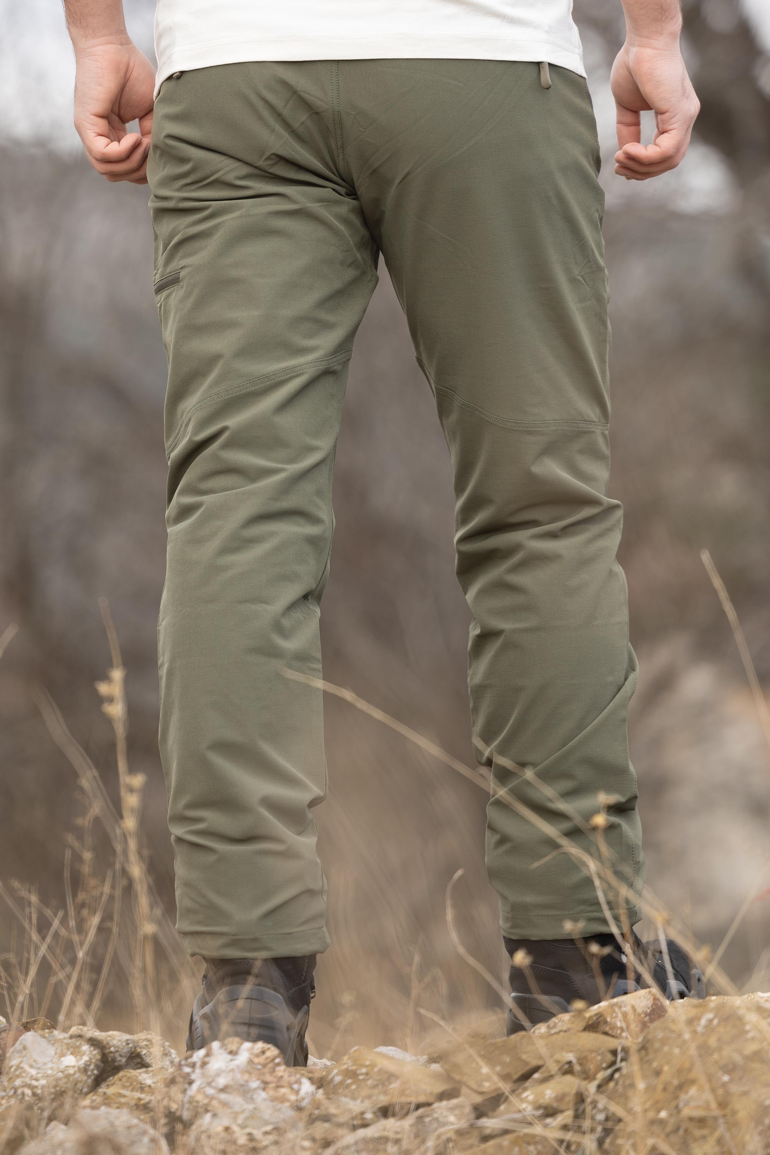 hugluoutdoorHaki Esnek Trekking Pantolon