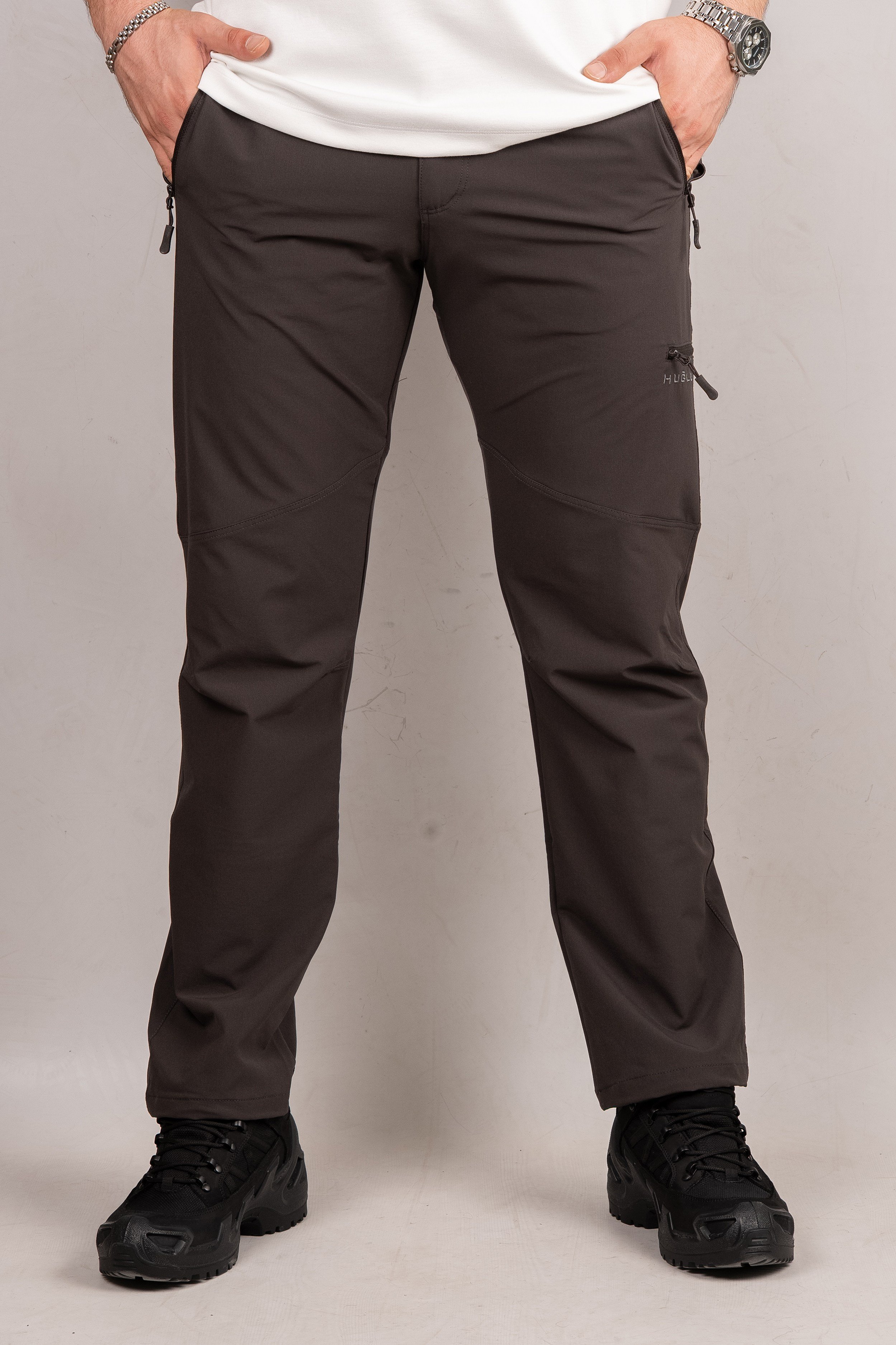 Huğlu Outdoor  Gri Esnek Trekking Pantolon