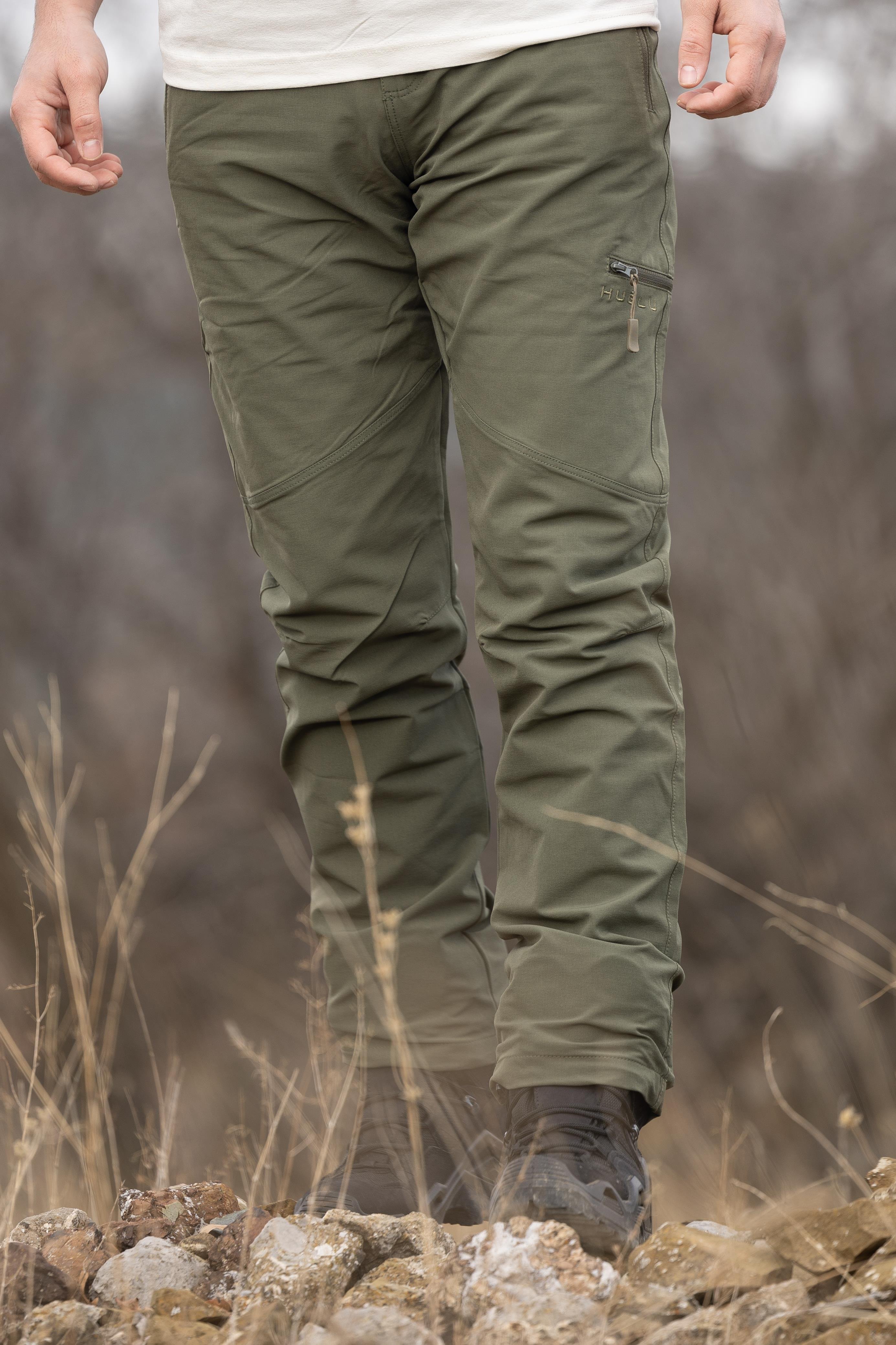 hugluoutdoorHaki Esnek Trekking Pantolon