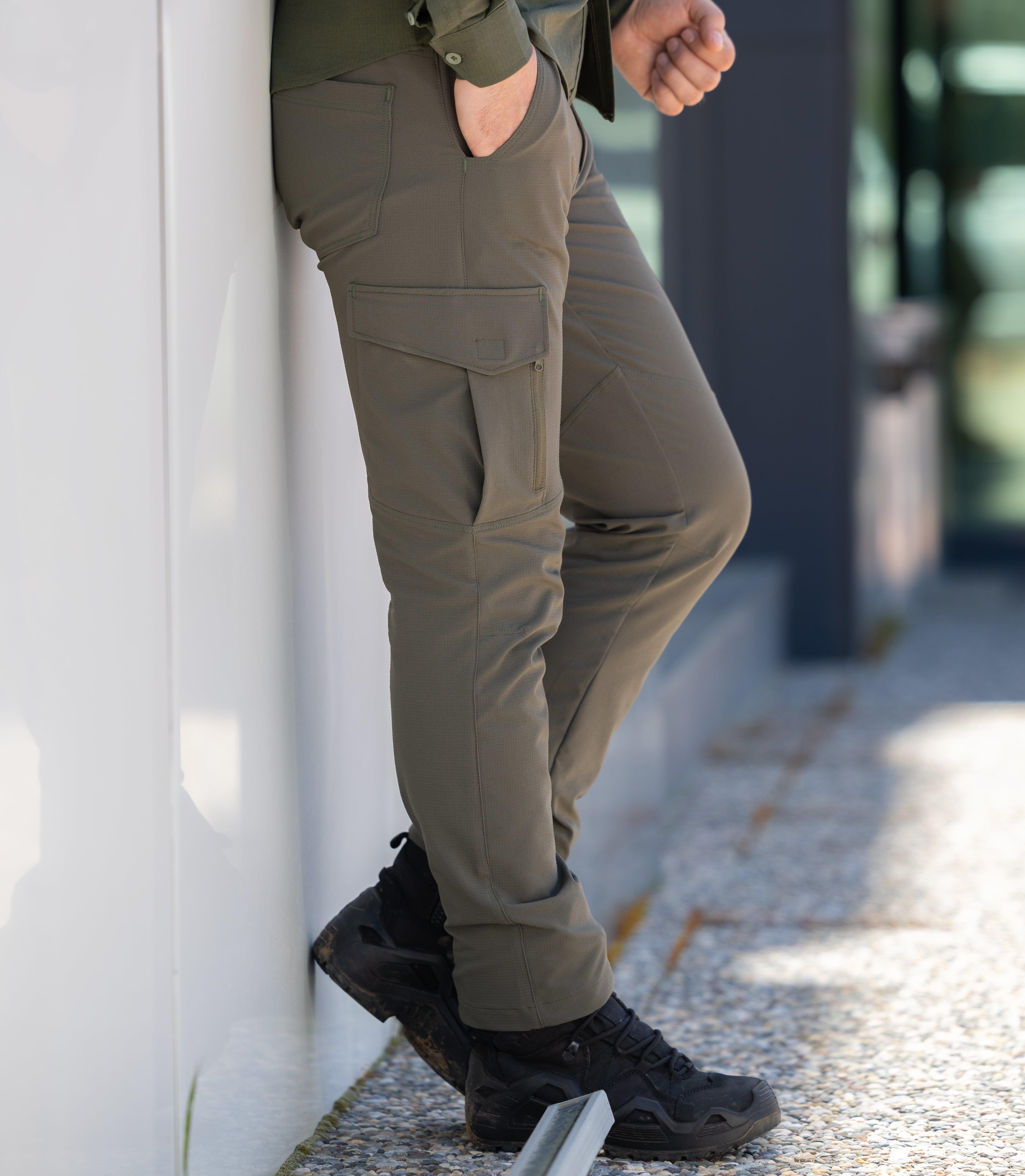hugluoutdoorKargo Cepli Esnek Pantolon Haki
