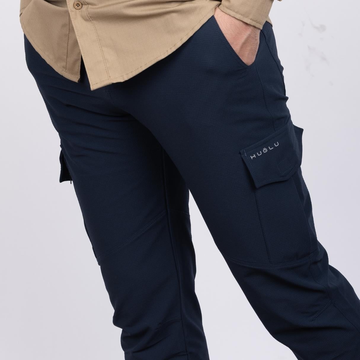hugluoutdoorKargo Cepli Esnek Pantolon Lacivert