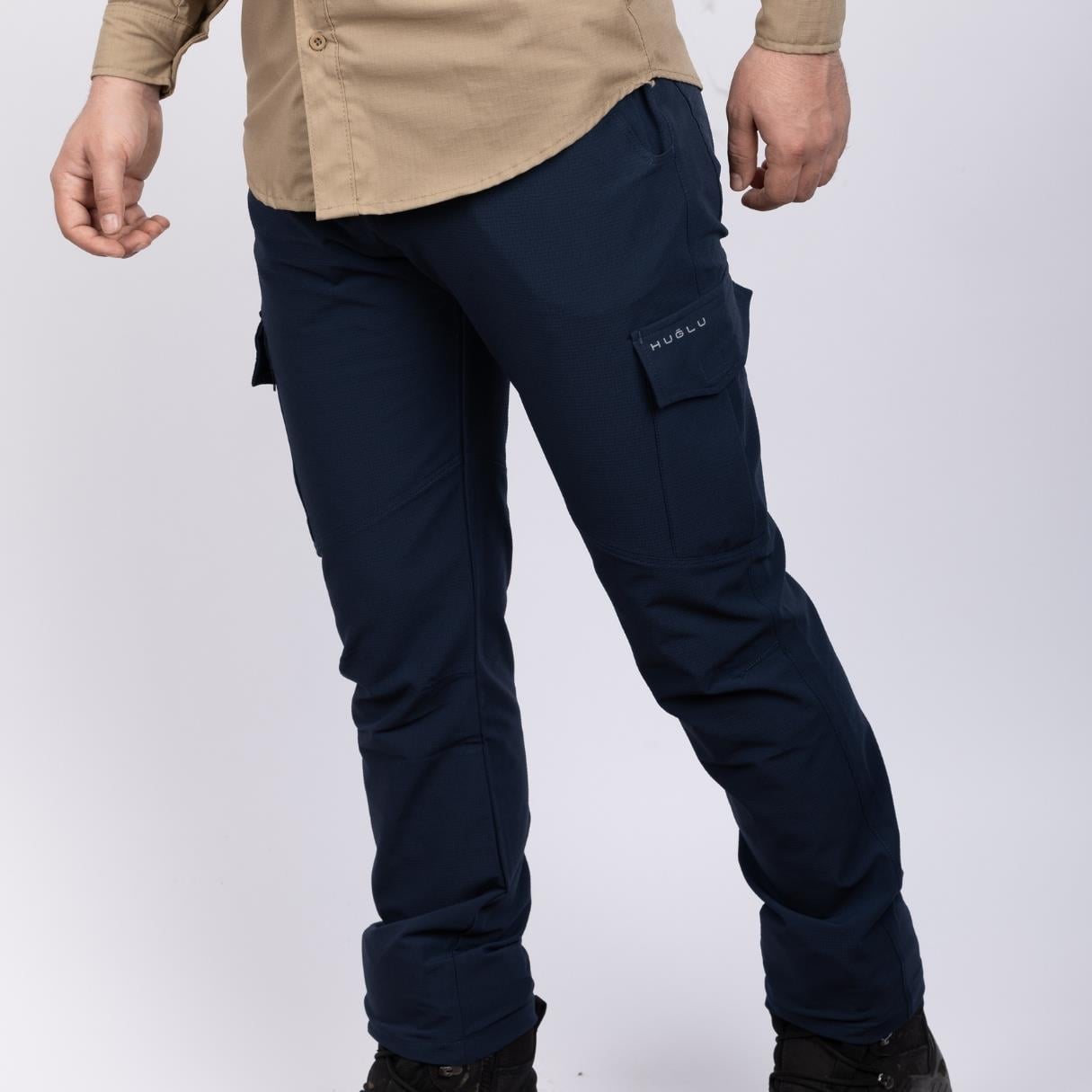 hugluoutdoorKargo Cepli Esnek Pantolon Lacivert