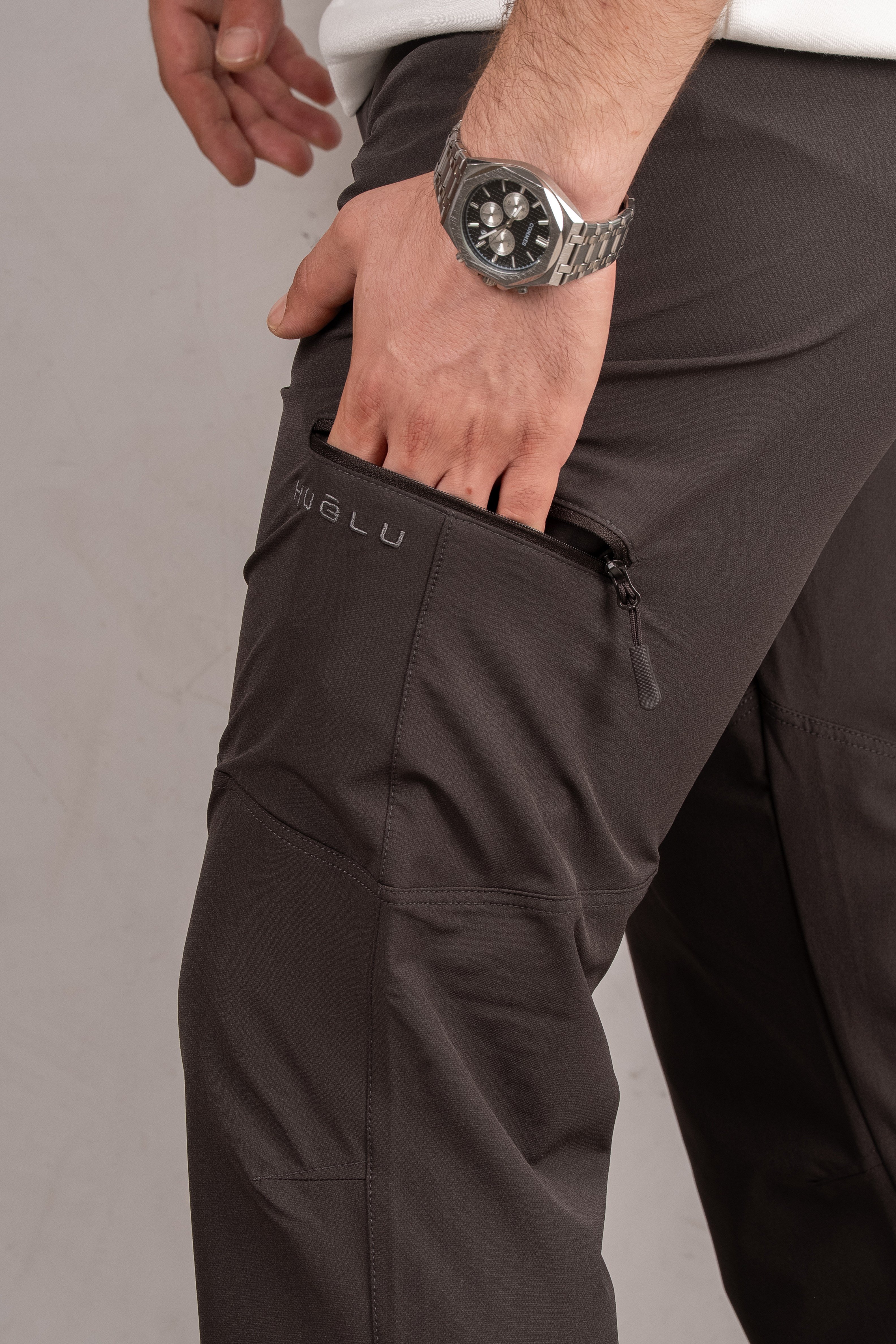Huğlu Outdoor  Gri Esnek Trekking Pantolon