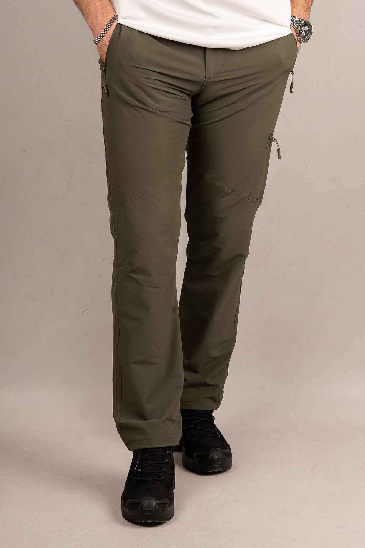 Huğlu Outdoor Haki Esnek Trekking Pantolon